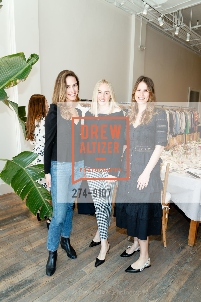 Hillary Hogan, Sydney Blumenkranz, Hannah McKinley, Brock Collection + Hero Shop Lunch 2018, Hero Shop. 982 Post Street, San Francisco CA 94109, Photo #274-9107 Hillary Hogan, Sydney Blumenkranz, Hannah McKinley, Photo #274-9107