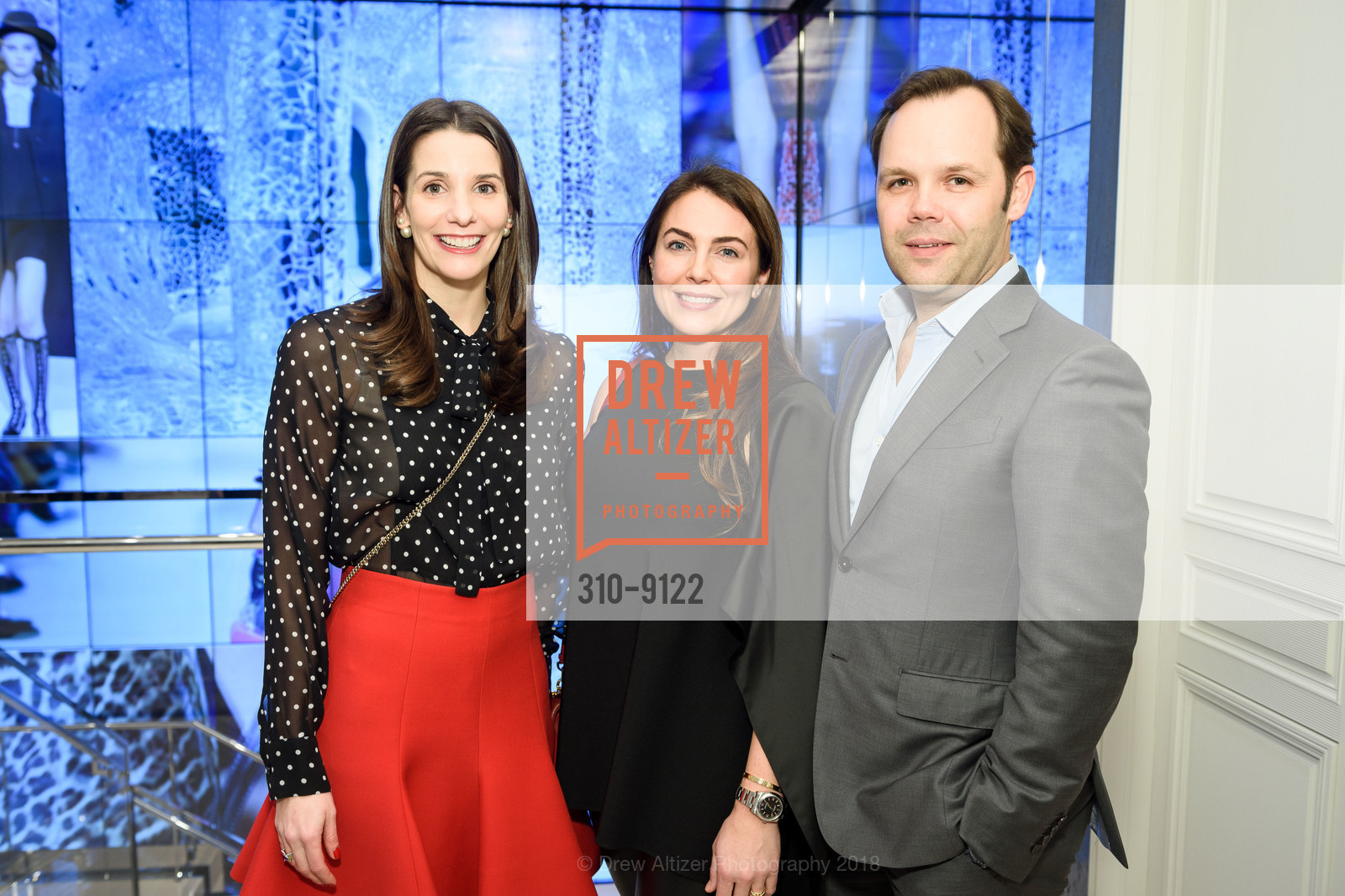 Kelsey Lamond, Christina McGuire, Mick McGuire, Dior Spring Summer 2018 Event in support of Tipping Point, Dior Boutique. 185 Post Street, March 22nd, 2018, Photo #310-9122 Kelsey Lamond, Christina McGuire, Mick McGuire, Photo #310-9122
