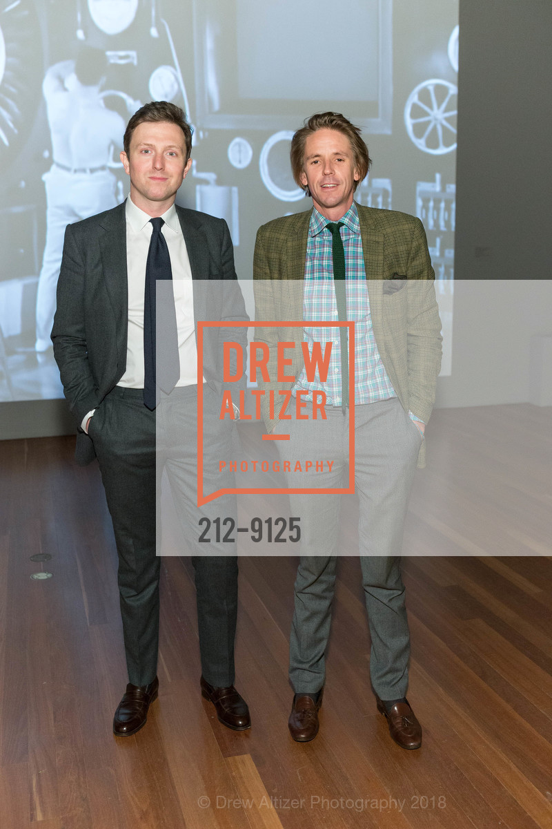 Graham Dalik, Charlie Spalding, Cult of the Machine Donor Opening Reception, de Young Museum. 50 Hagiwara Tea Garden Dr, San Francisco, CA 94118, March 22nd, 2018, Photo #212-9125 Graham Dalik, Charlie Spalding, Photo #212-9125