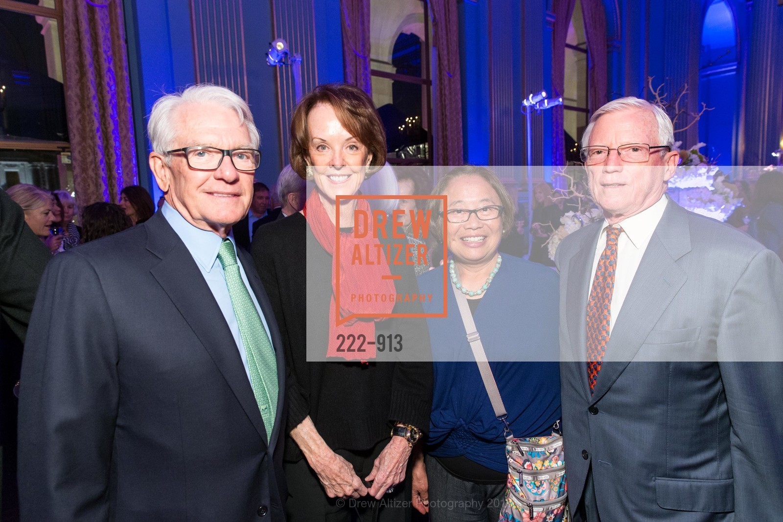 Charles Schwab, Helen Schwab, Yvonne Don, Richard Shriede, SFMOMA Conversations and Cocktails, San Francisco War Memorial & Performing Arts Center. 401 Van Ness Ave #110, San Francisco, CA 94102, February 17th, 2016, Photo #222-913 Charles Schwab, Helen Schwab, Yvonne Don, Richard Shriede, Photo #222-913