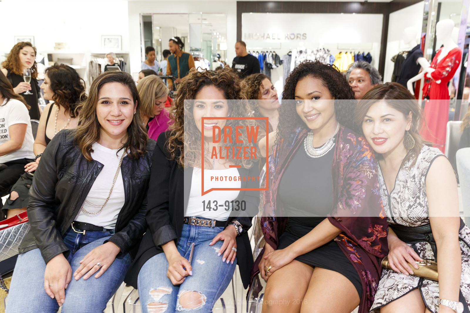 Dorea Gardner, Yvette Alonzo, Tricia Gauthier, Genevieve Calderon, Sydel Curry's "A Curry Girl" Launch Party at Neiman Marcus Walnut Creek, Neiman Marcus Walnut Creek. 1000 S Main Street, March 28th, 2018, Photo #143-9130 Dorea Gardner, Yvette Alonzo, Tricia Gauthier, Genevieve Calderon, Photo #143-9130