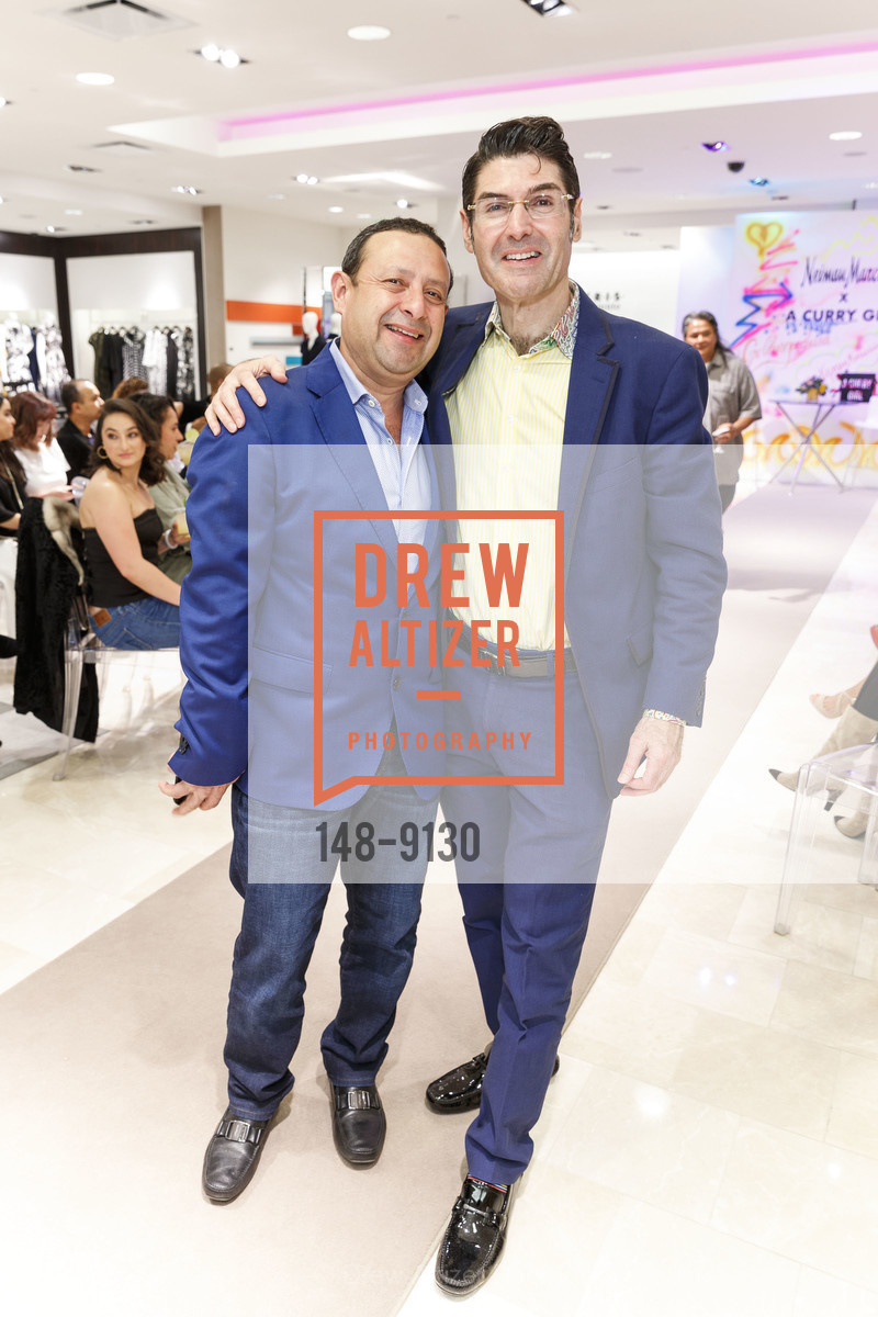 Eduardo Blandon, Darius Naraghi, Sydel Curry's "A Curry Girl" Launch Party at Neiman Marcus Walnut Creek, Neiman Marcus Walnut Creek. 1000 S Main Street, March 28th, 2018, Photo #148-9130 Eduardo Blandon, Darius Naraghi, Photo #148-9130