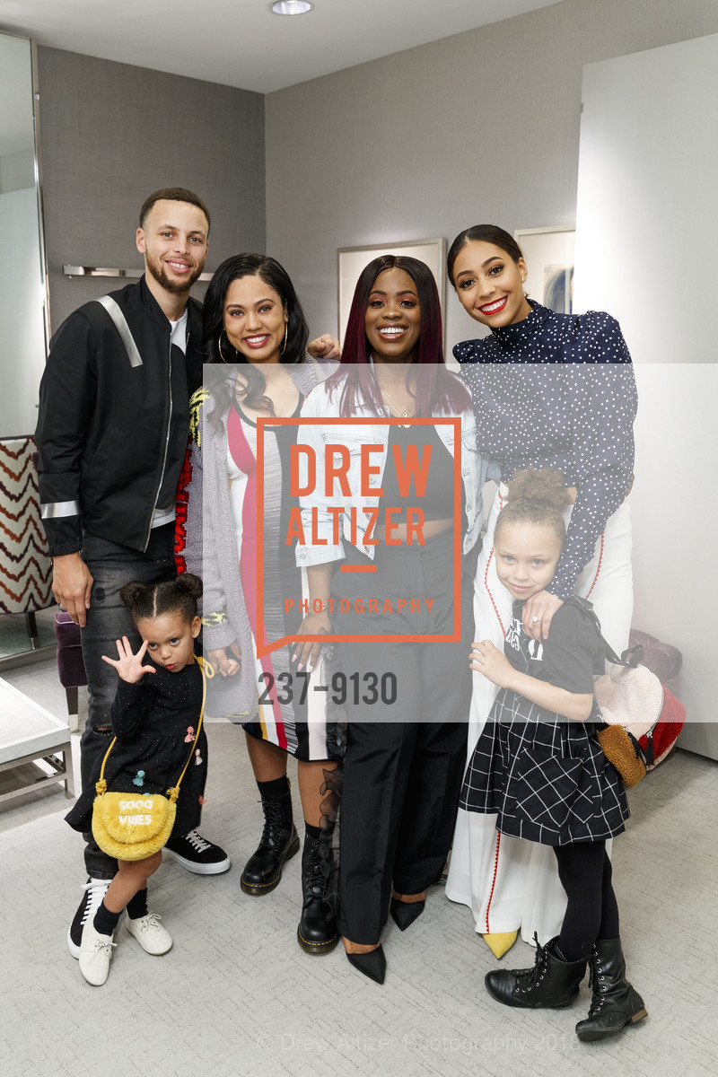 Stephen Curry, Ryan Curry, Ayesha Curry, Sheraine Robinson, Sydel Curry, Riley Curry, Sydel Curry's "A Curry Girl" Launch Party at Neiman Marcus Walnut Creek, Neiman Marcus Walnut Creek. 1000 S Main Street, March 28th, 2018, Photo #237-9130 Stephen Curry, Ryan Curry, Ayesha Curry, Sheraine Robinson, Sydel Curry, Riley Curry, Photo #237-9130