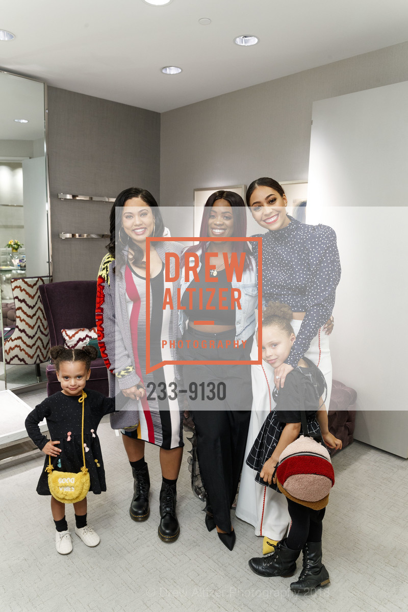 Ryan Curry, Ayesha Curry, Sheraine Robinson, Sydel Curry, Riley Curry, Sydel Curry's "A Curry Girl" Launch Party at Neiman Marcus Walnut Creek, Neiman Marcus Walnut Creek. 1000 S Main Street, March 28th, 2018, Photo #233-9130 Ryan Curry, Ayesha Curry, Sheraine Robinson, Sydel Curry, Riley Curry, Photo #233-9130