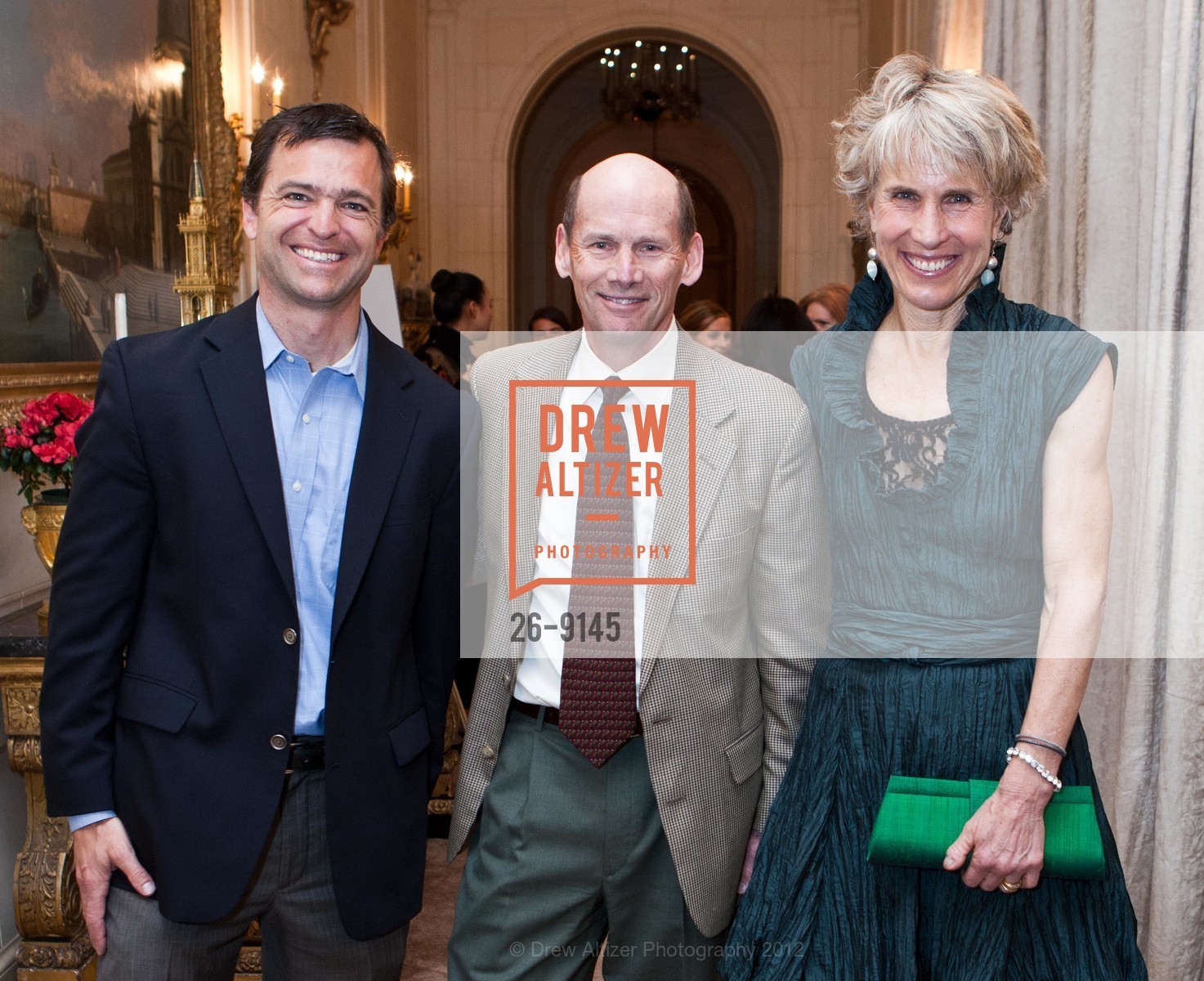 Sam Hodger, Larry Garlick, Julie Parish, GORDON GETTY Hosts Trust for Public Land, US, March 28th, 2012, Photo #26-9145 Sam Hodger, Larry Garlick, Julie Parish, Photo #26-9145