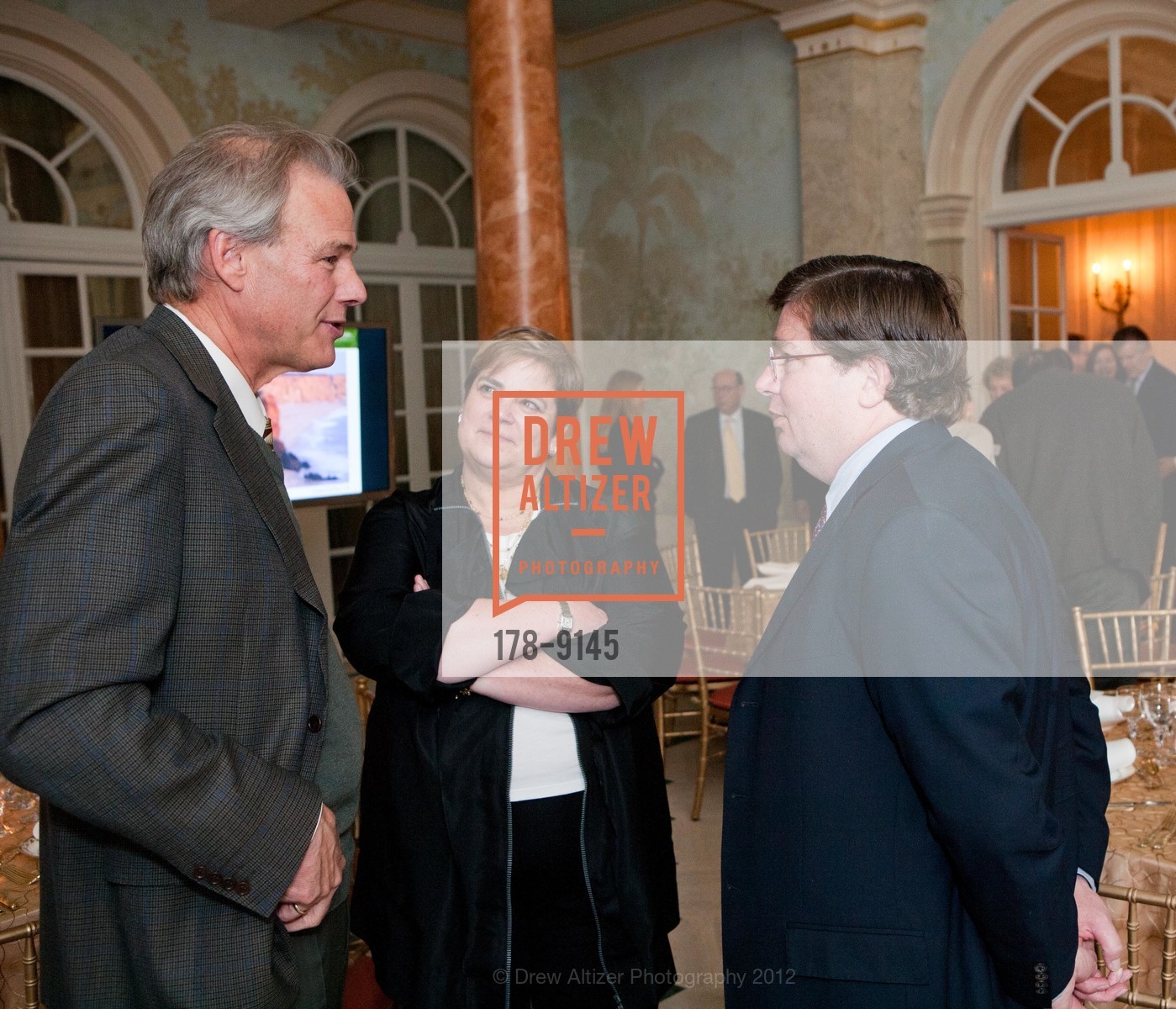 Will Rodgers, Katie Hall, Tom Knudsen, GORDON GETTY Hosts Trust for Public Land, US, March 28th, 2012, Photo #178-9145 Will Rodgers, Katie Hall, Tom Knudsen, Photo #178-9145
