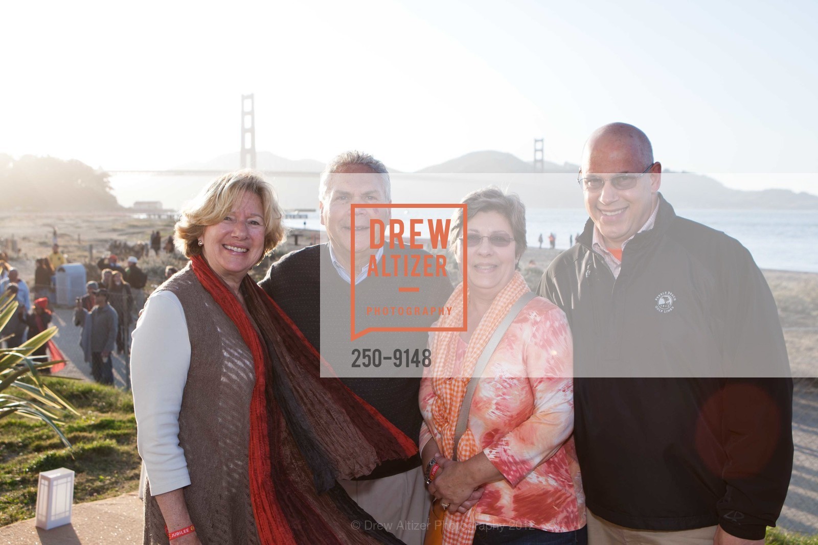 Lee Hammer, Wanda Hammer, Bill Bungeroth, Lola Bungeroth, GOLDEN GATE BRIDGE'S 75th Anniversary: International Orange Jubilee, US, May 27th, 2012, Photo #250-9148 Lee Hammer, Wanda Hammer, Bill Bungeroth, Lola Bungeroth, Photo #250-9148