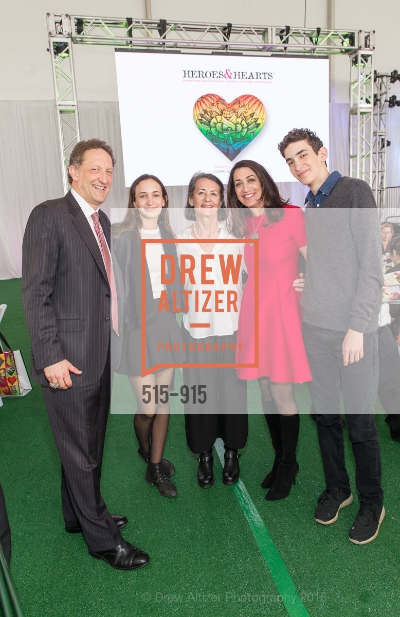 Larry Baer, Alana Baer, Doreen Cody, Pam Baer, Zack Baer, San Francisco General Hospital Foundation's Heroes & Hearts Luncheon, AT&T Park, February 18th, 2016, Photo #515-915 Larry Baer, Alana Baer, Doreen Cody, Pam Baer, Zack Baer, Photo #515-915