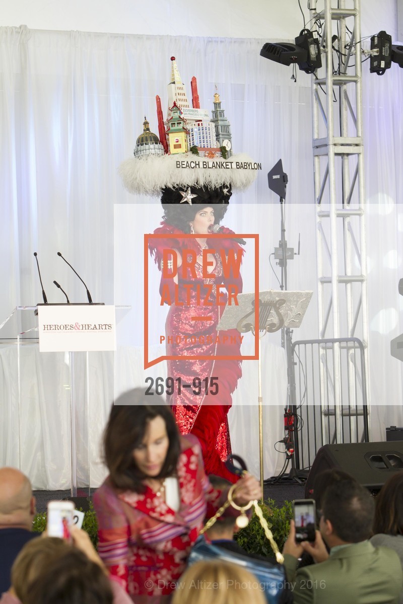 Beach Blanket Babylon, San Francisco General Hospital Foundation's Heroes & Hearts Luncheon, AT&T Park, February 18th, 2016, Photo #2691-915 Beach Blanket Babylon, Photo #2691-915