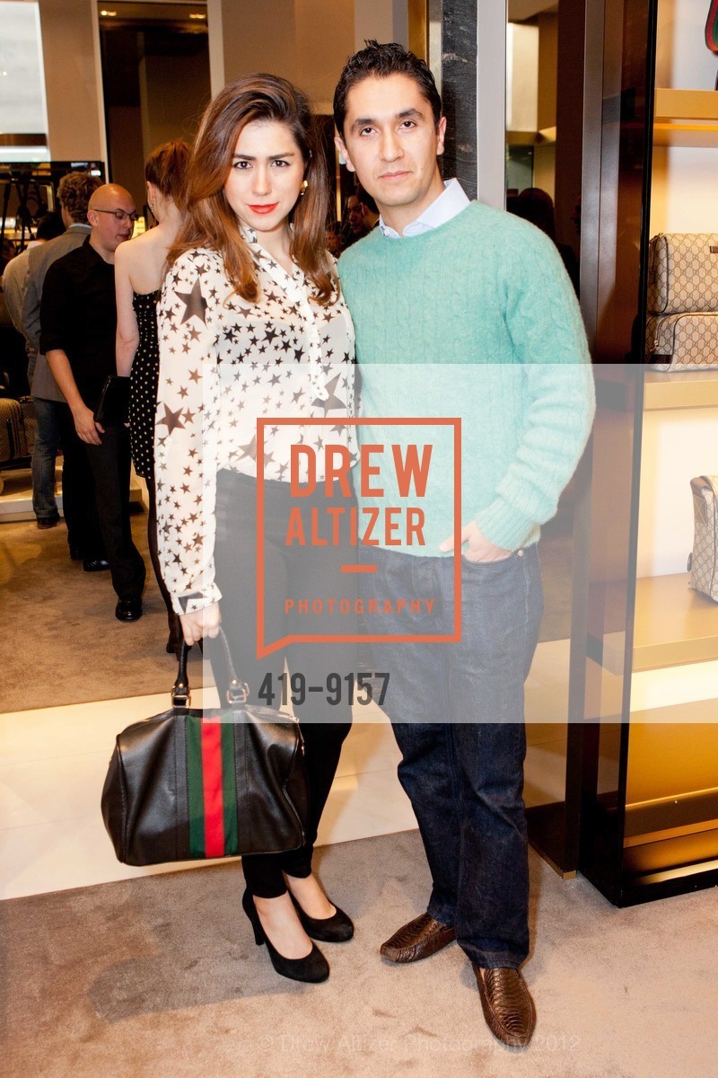Roya Pakzad, Fardad Soleimani, GUCCI + GQ Host Private Cocktail Party Featuring the Men's Spring Summer 2012 Suiting Collection, US, May 17th, 2012, Photo #419-9157 Roya Pakzad, Fardad Soleimani, Photo #419-9157