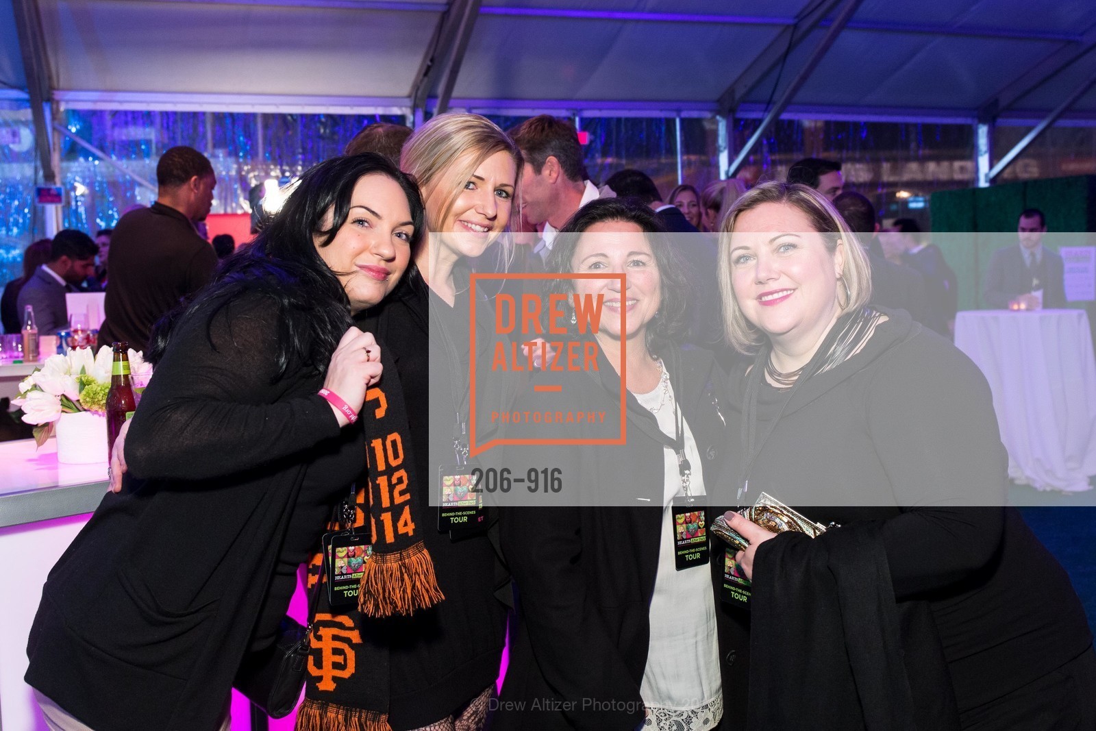 Elizabeth O'Grady, Allison Srabian, Miriam Lacues, Karen Giammona, San Francisco General Hospital Foundation's annual Hearts After Dark 2016, AT&T Park, February 18th, 2016, Photo #206-916 Elizabeth O'Grady, Allison Srabian, Miriam Lacues, Karen Giammona, Photo #206-916