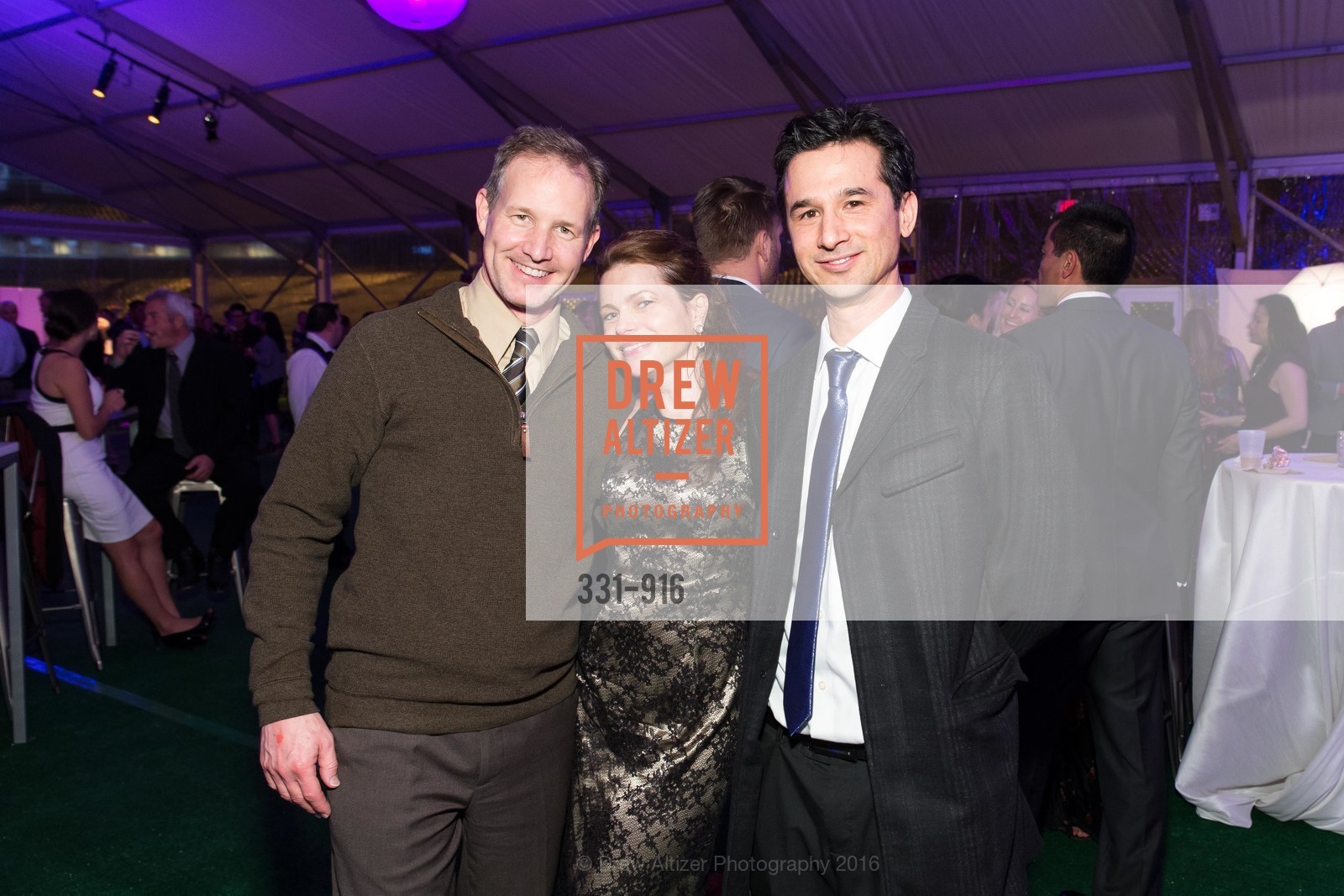 Judson Clark, Christina Erickson, Sterling Nakamura, San Francisco General Hospital Foundation's annual Hearts After Dark 2016, AT&T Park, February 18th, 2016, Photo #331-916 Judson Clark, Christina Erickson, Sterling Nakamura, Photo #331-916