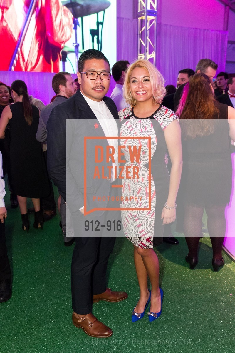 Edric Chew, Debroa Martinez, San Francisco General Hospital Foundation's annual Hearts After Dark 2016, AT&T Park, February 18th, 2016, Photo #912-916 Edric Chew, Debroa Martinez, Photo #912-916