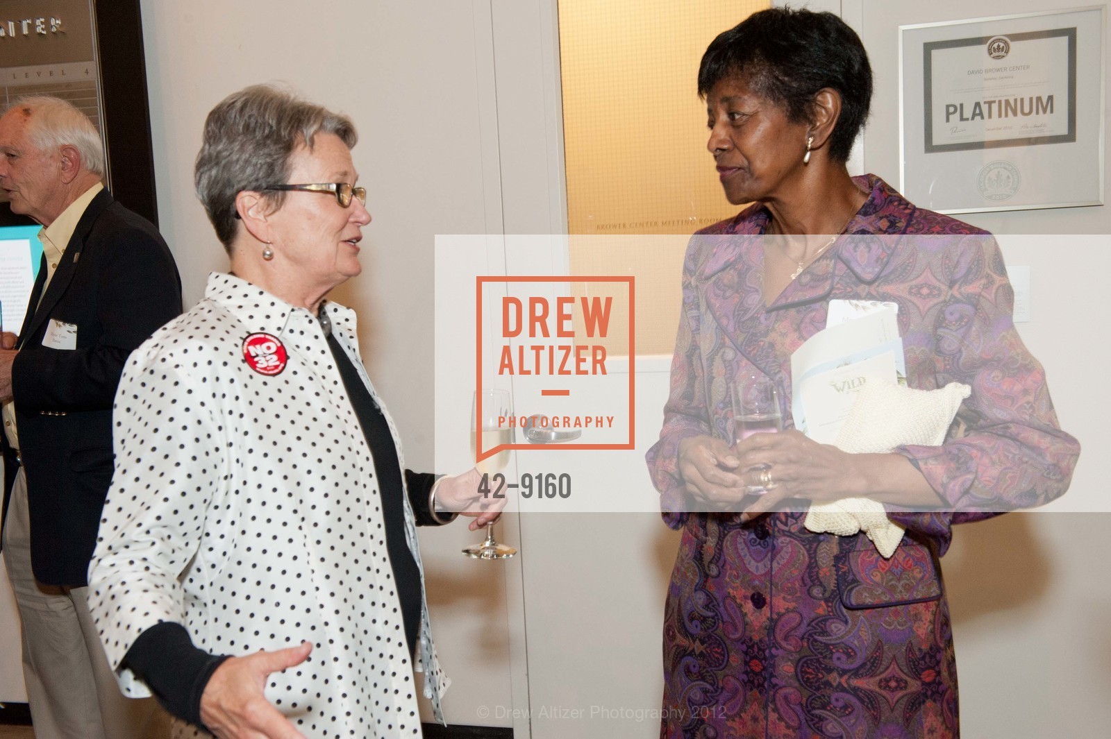 Senator Loni Hancock, Shirley Brower, The Wild: BROWER CENTER'S 4th Annual Party 2012, David Brower Center. 2150 Allston Way, September 29th, 2012, Photo #42-9160 Senator Loni Hancock, Shirley Brower, Photo #42-9160
