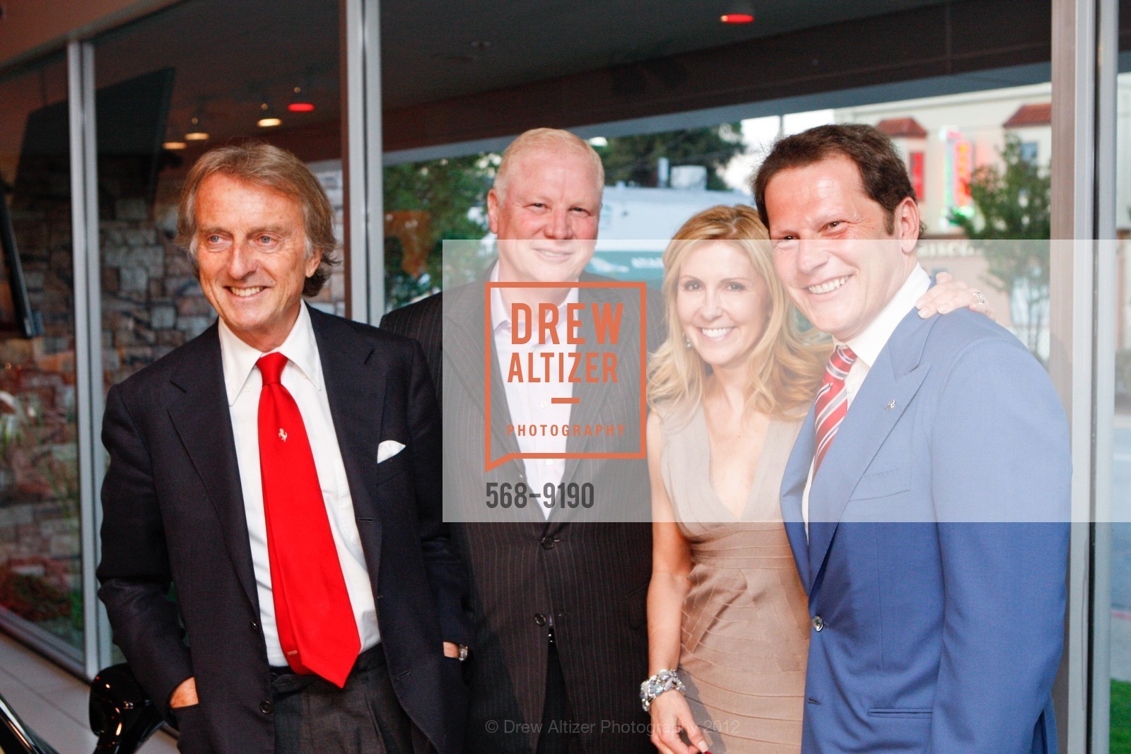 Luca Cordero di Montezemolo, Terry Garnett, Katrina Garnett, Giacomo Mattioli, Palo Alto FERRARI Event with LUCA DI MONTEZEMOLO, US, April 24th, 2012, Photo #568-9190 Luca Cordero di Montezemolo, Terry Garnett, Katrina Garnett, Giacomo Mattioli, Photo #568-9190