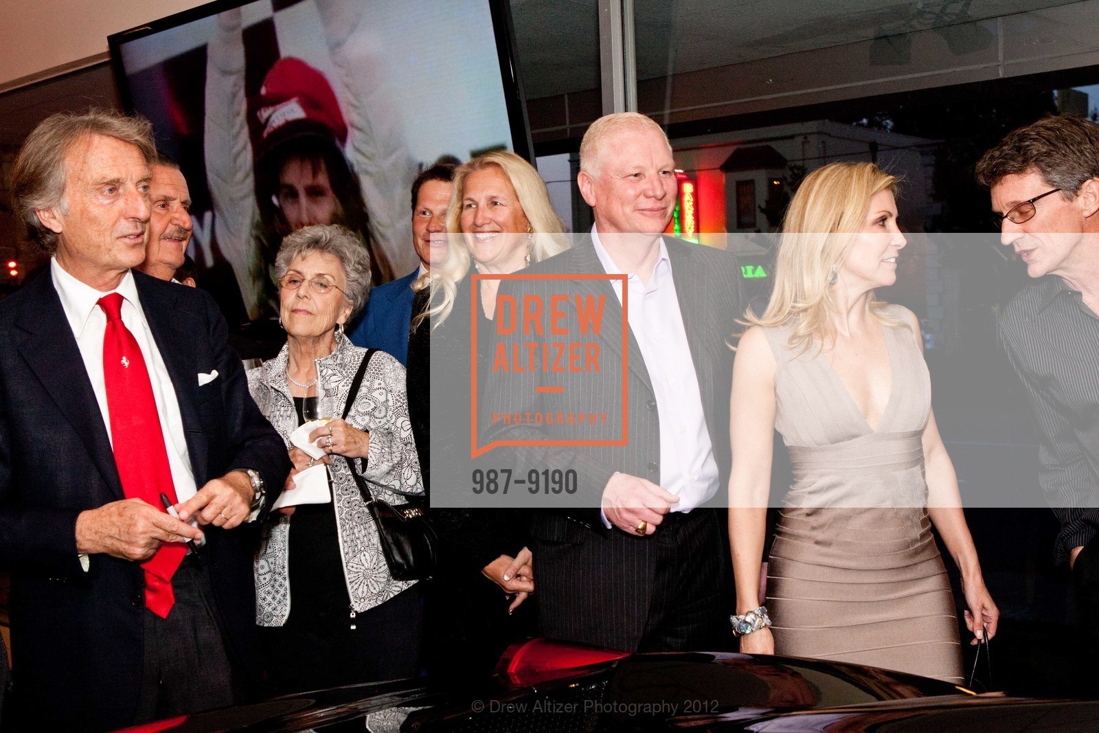 Luca Cordero di Montezemolo, Terry Garnett, Katrina Garnett, Palo Alto FERRARI Event with LUCA DI MONTEZEMOLO, US, April 24th, 2012, Photo #987-9190 Luca Cordero di Montezemolo, Terry Garnett, Katrina Garnett, Photo #987-9190