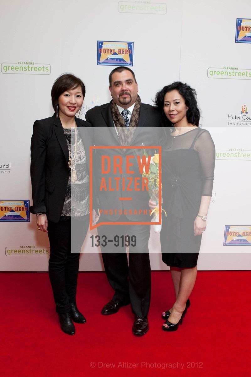 Celia Ghanem, Richard Moore, Linda Tang, 9th Annual HOTEL HEROES Awards, US, February 28th, 2012, Photo #133-9199 Celia Ghanem, Richard Moore, Linda Tang, Photo #133-9199