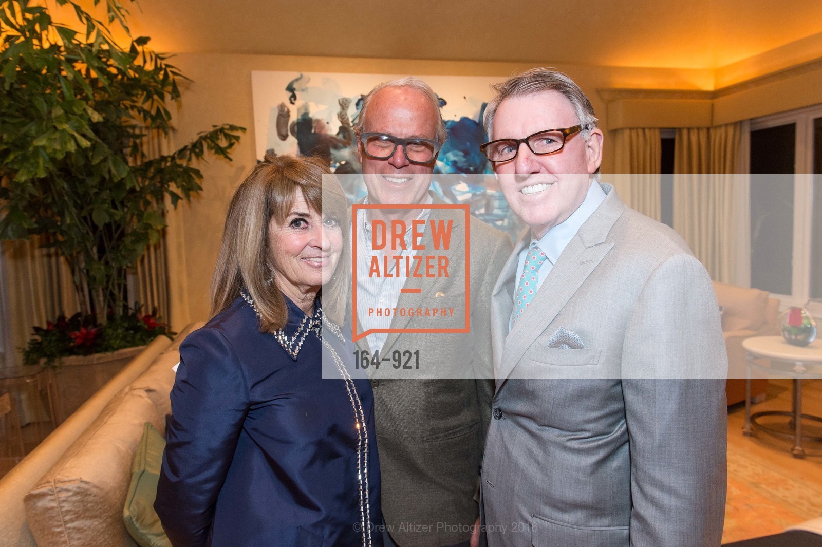 Mary Jane Kunzel, Kurt Kunzel, Clint Reilly, Jim Herbert, An Evening with Mary Weatherford and Gary Garrels, hosted by Sotheby's and Komal Shah, Private Residence, February 23rd, 2016, Photo #164-921 Mary Jane Kunzel, Kurt Kunzel, Clint Reilly, Jim Herbert, Photo #164-921
