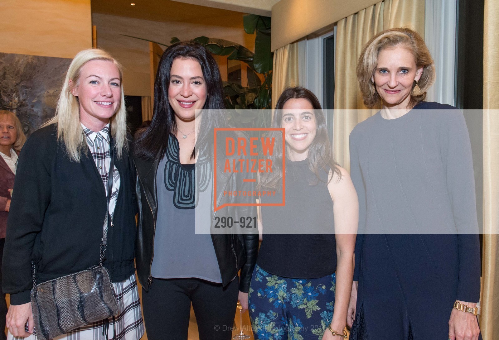 Elizabeth Sullivan, Becky Ascher, Eugenia Ballve, Jennifer Biederbeck, An Evening with Mary Weatherford and Gary Garrels, hosted by Sotheby's and Komal Shah, Private Residence, February 23rd, 2016, Photo #290-921 Elizabeth Sullivan, Becky Ascher, Eugenia Ballve, Jennifer Biederbeck, Photo #290-921