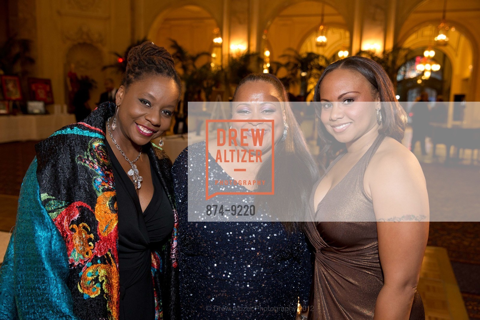 Angela Dorsey, Theresa Tyson, Lakeisha Mayo, 7TH Annual Gala for the MUSEUM OF AFRICAN DIASPORA (MoAD), US, October 27th, 2012, Photo #874-9220 Angela Dorsey, Theresa Tyson, Lakeisha Mayo, Photo #874-9220