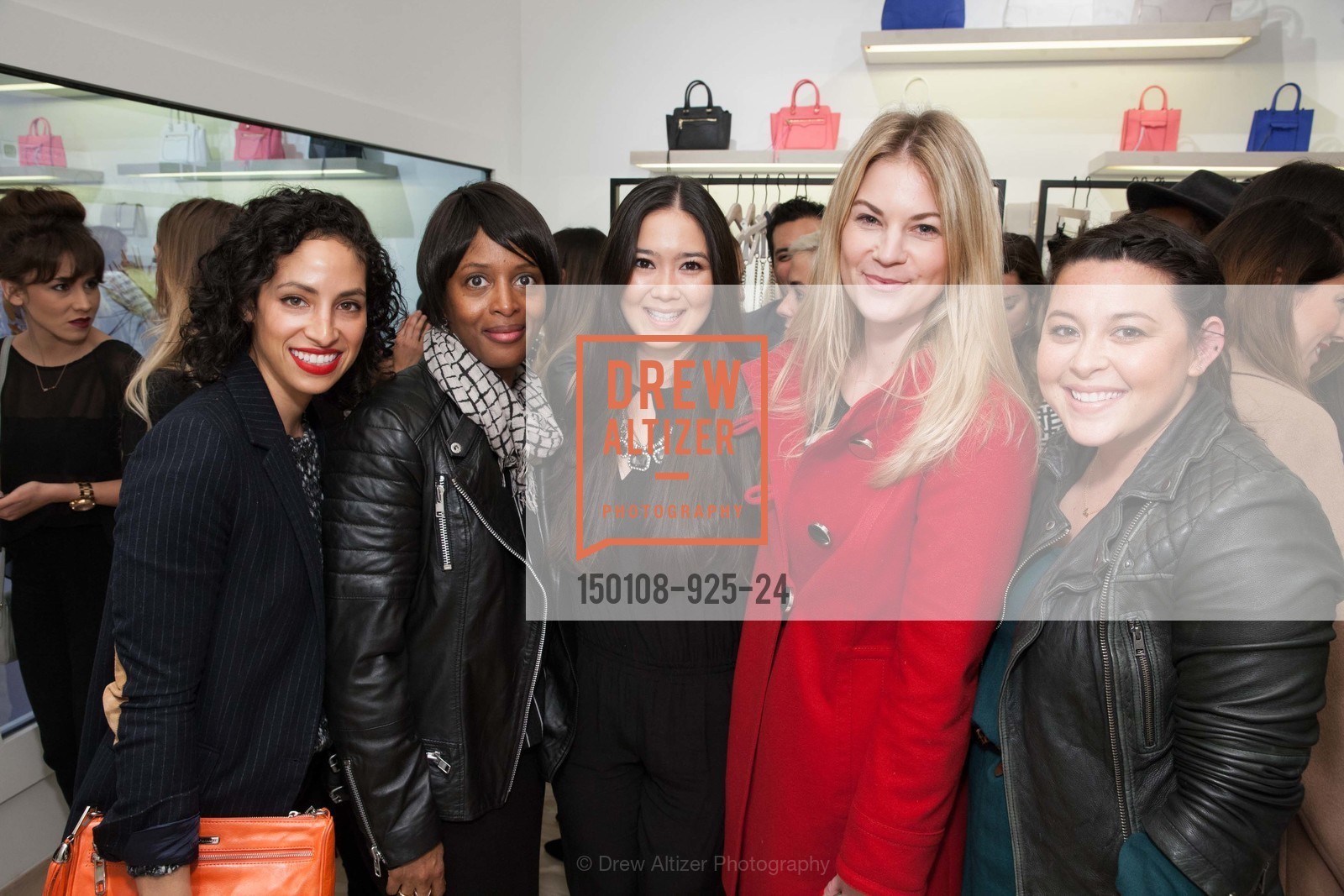 Carlina Harris, Kim Mitchell Stokes, Alyse Armitage, Whitney Powell, Donna Hale, REBECCA MINKOFF San Francisco Store Opening, US, January 9th, 2015, Photo #150108-925-24 Carlina Harris, Kim Mitchell Stokes, Alyse Armitage, Whitney Powell, Donna Hale, Photo #150108-925-24