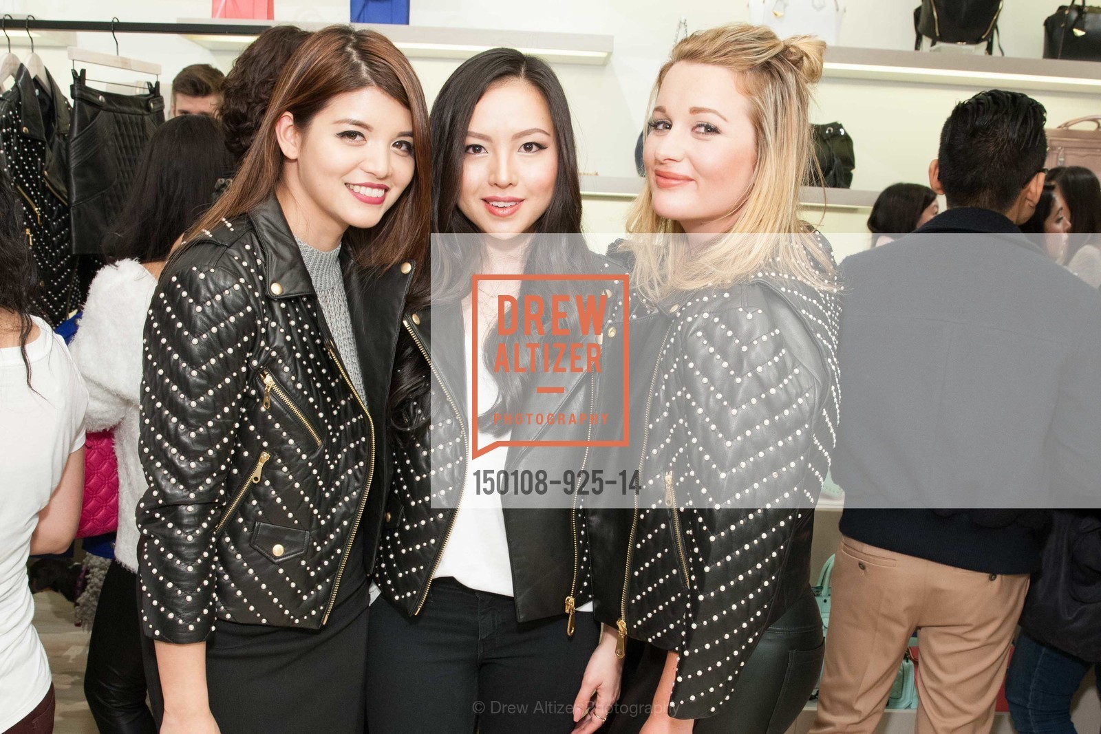 Kathleen Merillo, Kate Ogata, Alexandra Rubach, REBECCA MINKOFF San Francisco Store Opening, US, January 9th, 2015, Photo #150108-925-14 Kathleen Merillo, Kate Ogata, Alexandra Rubach, Photo #150108-925-14