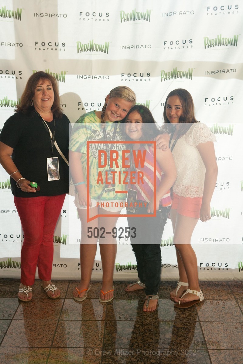 Linda Aguirre, Jennifer Aguirre, Kimberly Davila, Avery McGlinchey, PARANORMAN at the Century Downtown Redwood City Theatre, US, August 9th, 2012, Photo #502-9253 Linda Aguirre, Jennifer Aguirre, Kimberly Davila, Avery McGlinchey, Photo #502-9253