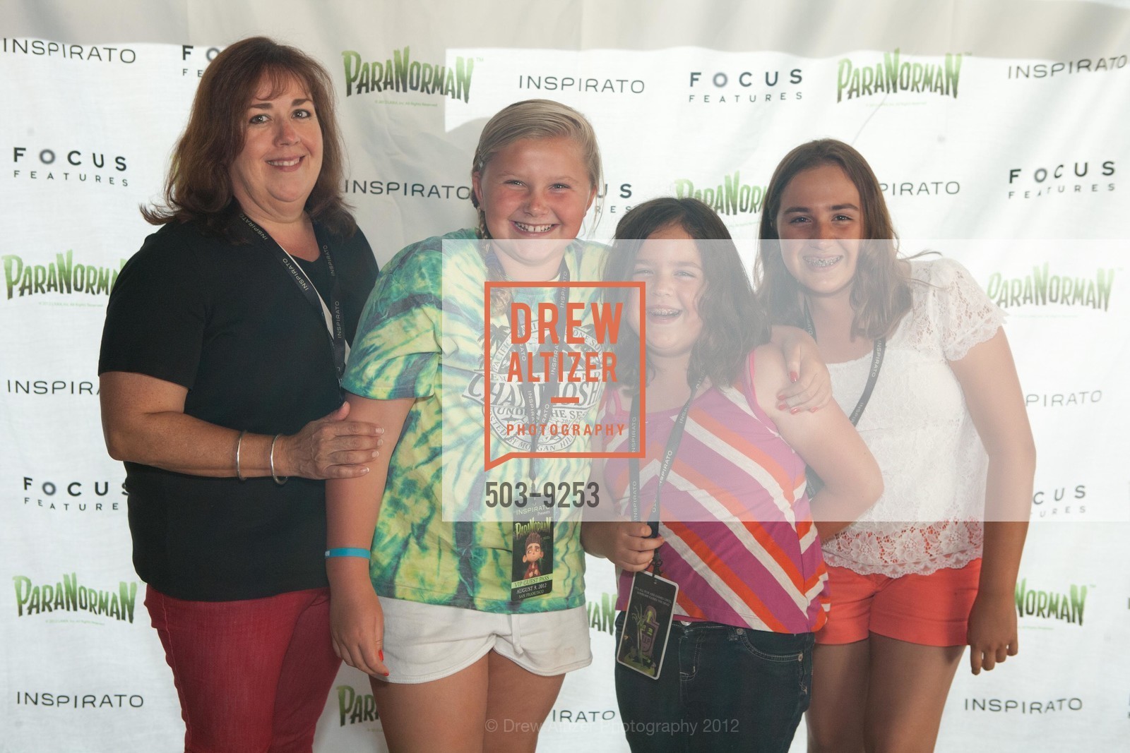 Linda Aguirre, Jennifer Aguirre, Kimberly Davila, Avery McGlinchey, PARANORMAN at the Century Downtown Redwood City Theatre, US, August 9th, 2012, Photo #503-9253 Linda Aguirre, Jennifer Aguirre, Kimberly Davila, Avery McGlinchey, Photo #503-9253