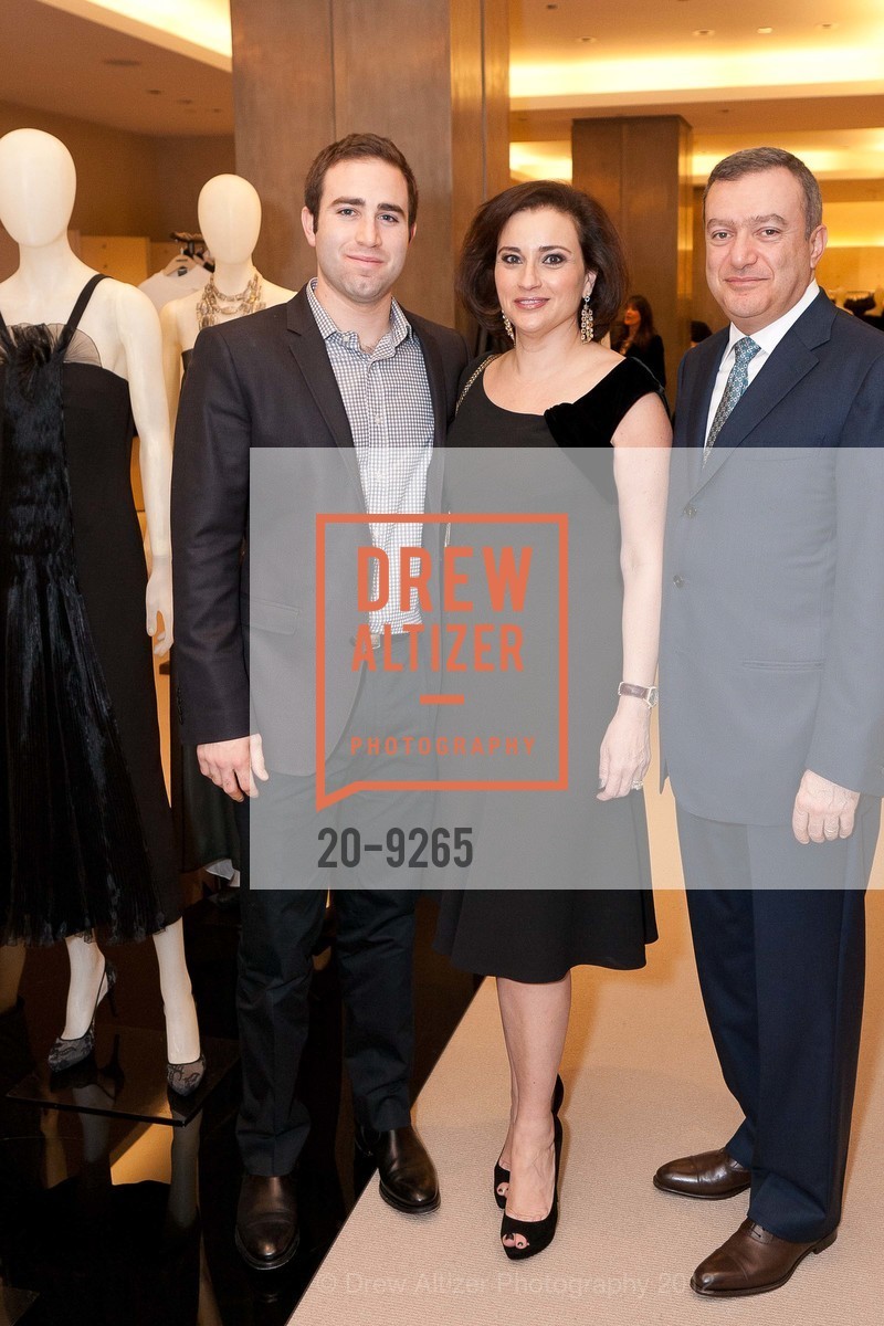 Patrick Chammas, Dolly Chammas, George Chammas, GIORGIO ARMANI hosts launch party for SFMOMA's 2012 MODERN BALL, US, February 1st, 2012, Photo #20-9265 Patrick Chammas, Dolly Chammas, George Chammas, Photo #20-9265