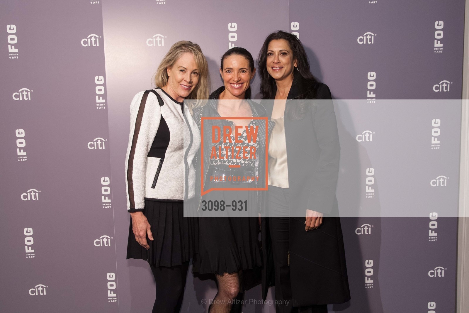 Lyhn Haller, Anne Laury, Bliques Smith, FOG Design + Art Fair Preview Gala, US, January 15th, 2015, Photo #3098-931 Lyhn Haller, Anne Laury, Bliques Smith, Photo #3098-931