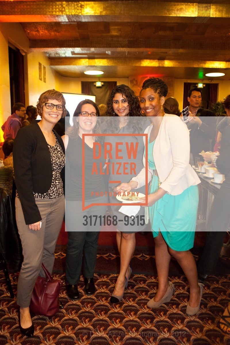 Marla Wilson, Becky Weinberg, Shally Iyer, Shannon Malone, THE SAN FRANCISCO FOUNDATION Koshland Civic Unity Program's 30th Anniversary, City Club of San Francsico, 10th Floor. 155 Sansome Street, November 15th, 2012, Photo #3171168-9315 Marla Wilson, Becky Weinberg, Shally Iyer, Shannon Malone, Photo #3171168-9315