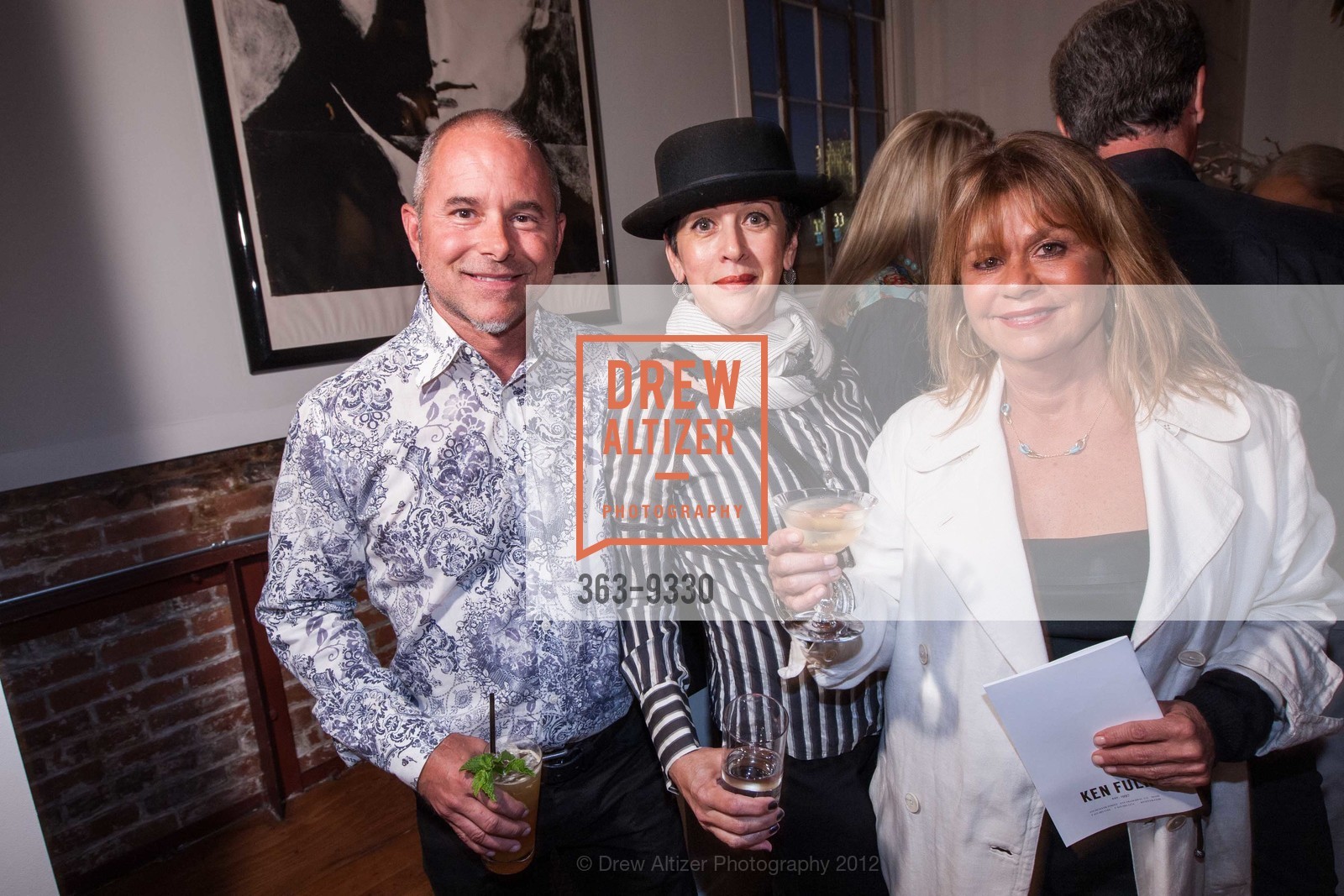 Will Whitaker, Norma Quintana, Donna Scala, Art Exhibit & Reception at PEEP SHOW, US, August 8th, 2012, Photo #363-9330 Will Whitaker, Norma Quintana, Donna Scala, Photo #363-9330