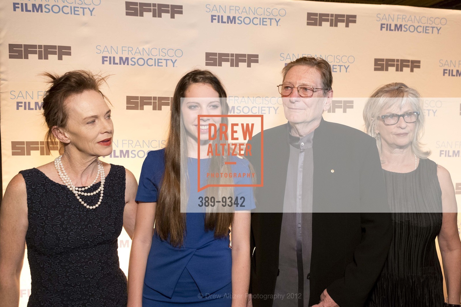 Judy Davis, Charlotte Friels, Fred Schepisi, Mary Schepisi, SF INTERNATIONAL FILM FESTIVAL: Film Society Awards Night, US, April 26th, 2012, Photo #389-9342 Judy Davis, Charlotte Friels, Fred Schepisi, Mary Schepisi, Photo #389-9342