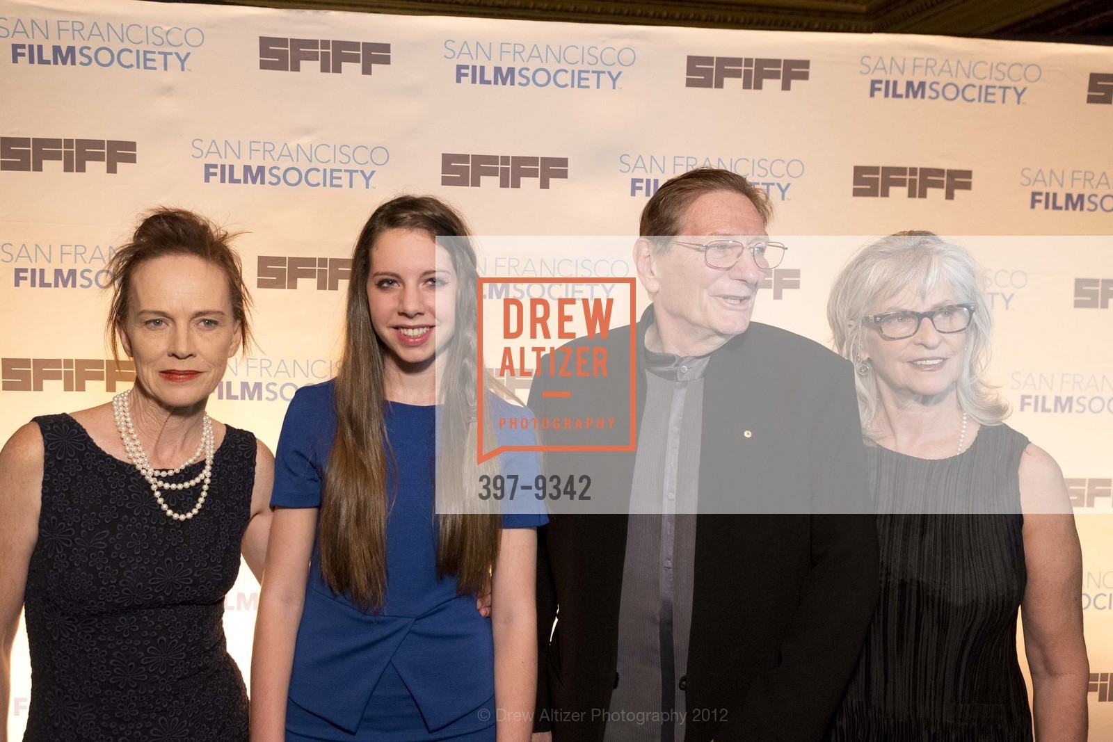 Judy Davis, Charlotte Friels, Fred Schepisi, Mary Schepisi, SF INTERNATIONAL FILM FESTIVAL: Film Society Awards Night, US, April 26th, 2012, Photo #397-9342 Judy Davis, Charlotte Friels, Fred Schepisi, Mary Schepisi, Photo #397-9342