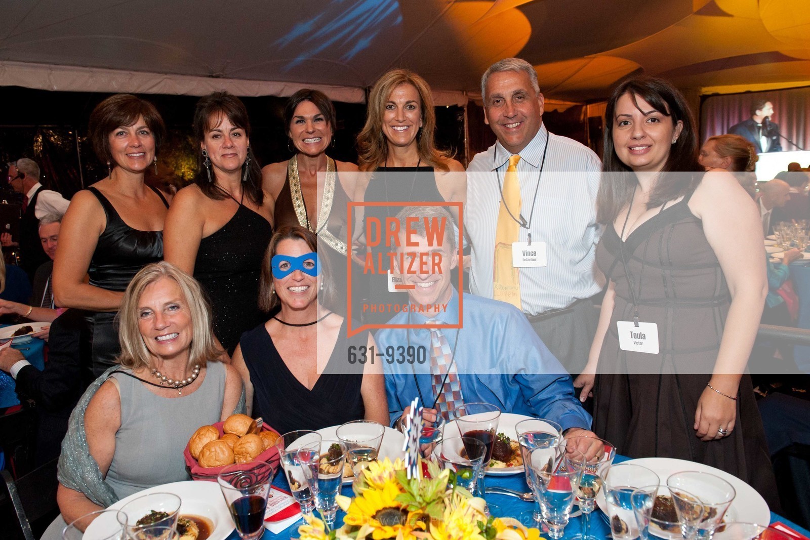 Michele Bonin, Sherry Paterra, Melanie Macy, Debbie DiMaggio, Jennifer Fox, Steve Fox, Elizabeth DiGaetano, Vince DiGaetano, Toula Victor, GEORGE MARK CHILDREN'S HOUSE Gala 2012: Superheroes, George Mark Children's House. 2121 George Mark Lane, September 29th, 2012, Photo #631-9390 Michele Bonin, Sherry Paterra, Melanie Macy, Debbie DiMaggio, Jennifer Fox, Steve Fox, Elizabeth DiGaetano, Vince DiGaetano, Toula Victor, Photo #631-9390