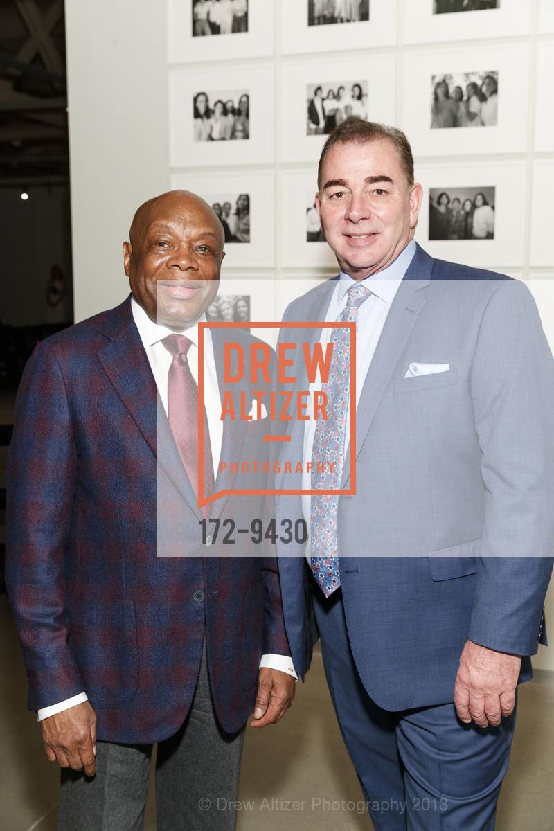Willie Brown, Marc Corsi, Presenting Fashion Collaboration Vasily Vein for Major Obsessions in Honor of Mayor Willie Brown's Birthday! 2018, Pier 24 Museum. Pier 24, San Francisco, CA 94105, March 31st, 2018, Photo #172-9430 Willie Brown, Marc Corsi, Photo #172-9430