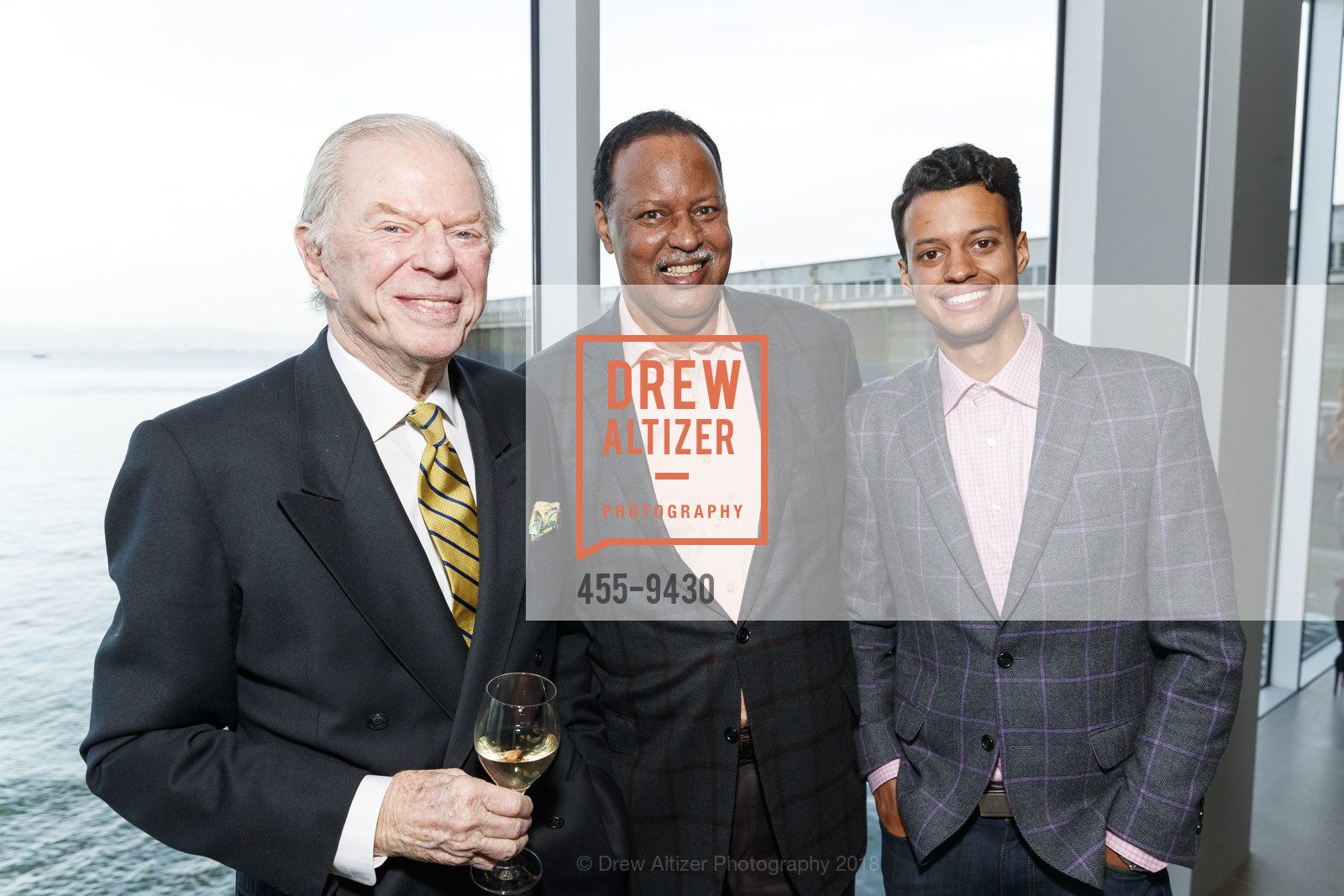 Sandy Walker, Billy Rutland, Alex Rutland, Presenting Fashion Collaboration Vasily Vein for Major Obsessions in Honor of Mayor Willie Brown's Birthday! 2018, Pier 24 Museum. Pier 24, San Francisco, CA 94105, March 31st, 2018, Photo #455-9430 Sandy Walker, Billy Rutland, Alex Rutland, Photo #455-9430