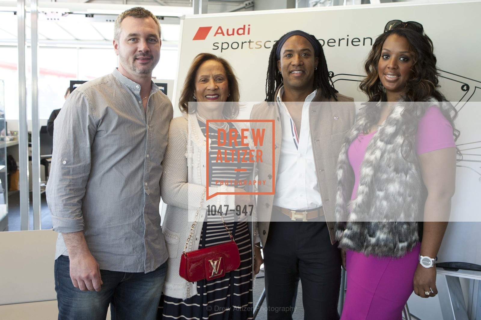 Michael Cunningham, Jessie Coles, Claude-Alix Bertrand, Tristen Cunningham, SAN FRANCISCO MAGAZINE and AUDI SPORTSCAR Experience: Accelerating Change, Sonoma Raceway. 29355 Arnold Dr, Sonoma, CA 95476, January 24th, 2015, Photo #1047-947 Michael Cunningham, Jessie Coles, Claude-Alix Bertrand, Tristen Cunningham, Photo #1047-947