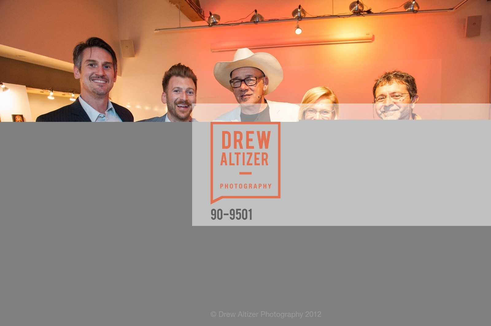 Geoffrey Murry, Stephen Sabin, Joe Goode, Cathy Zoi, Spectrum VIP Salon, US, October 7th, 2012, Photo #90-9501 Geoffrey Murry, Stephen Sabin, Joe Goode, Cathy Zoi, Photo #90-9501
