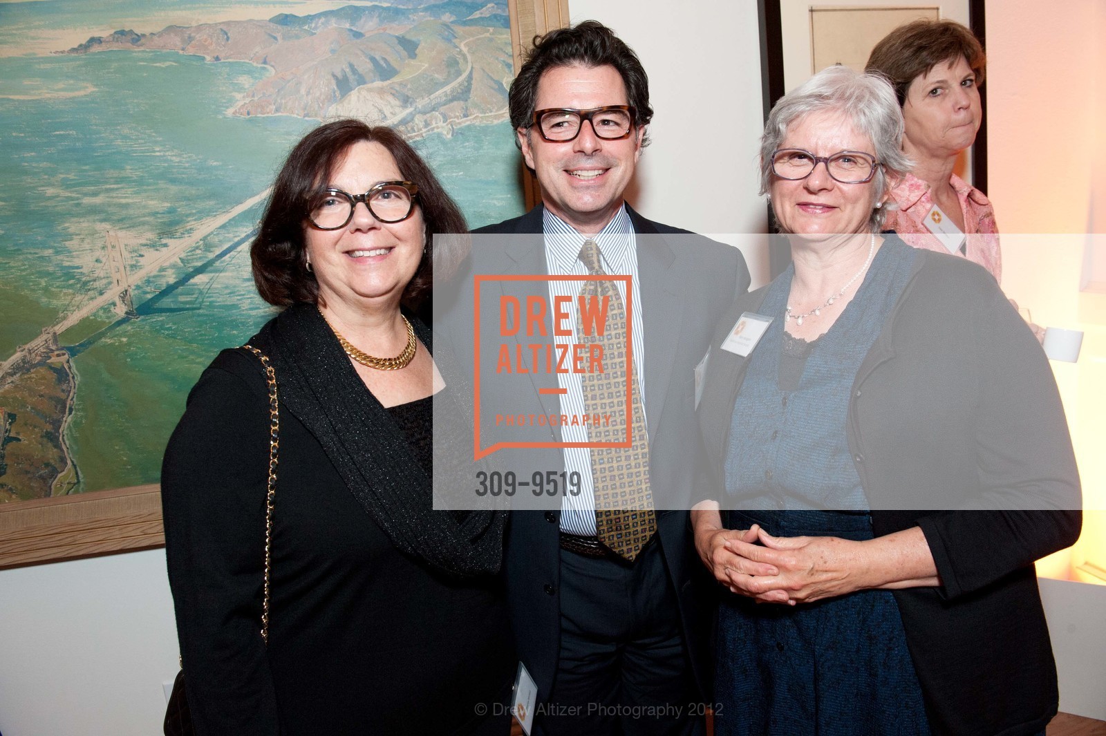 Stacey Mickell, Robert Chattel, Mary Morganti, CALIFORNIA HISTORICAL SOCIETY Reception Honoring Congresswoman Nancy Pelosi, US, August 7th, 2012, Photo #309-9519 Stacey Mickell, Robert Chattel, Mary Morganti, Photo #309-9519