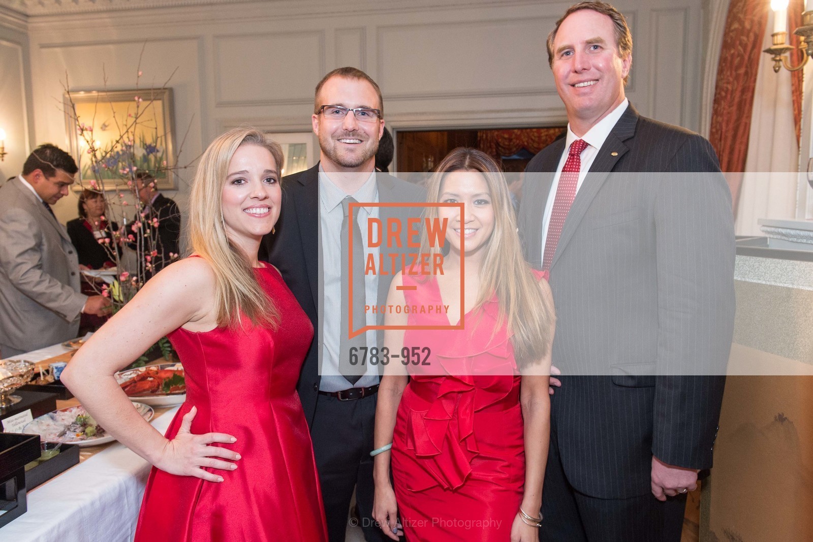 Shelly Carter, Grant Dahl, Lillian Phan, Jeff Benda, 2015 RED CROSS Gala Consular Reception, US, January 29th, 2015, Photo #6783-952 Shelly Carter, Grant Dahl, Lillian Phan, Jeff Benda, Photo #6783-952