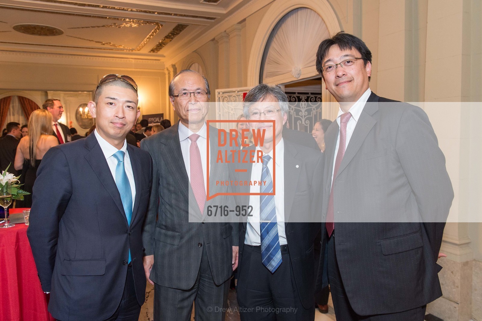 Pakeshi Homma, Steve Matsuura, Hitoshi Yamamuro, Eiji Mamba, 2015 RED CROSS Gala Consular Reception, US, January 29th, 2015, Photo #6716-952 Pakeshi Homma, Steve Matsuura, Hitoshi Yamamuro, Eiji Mamba, Photo #6716-952