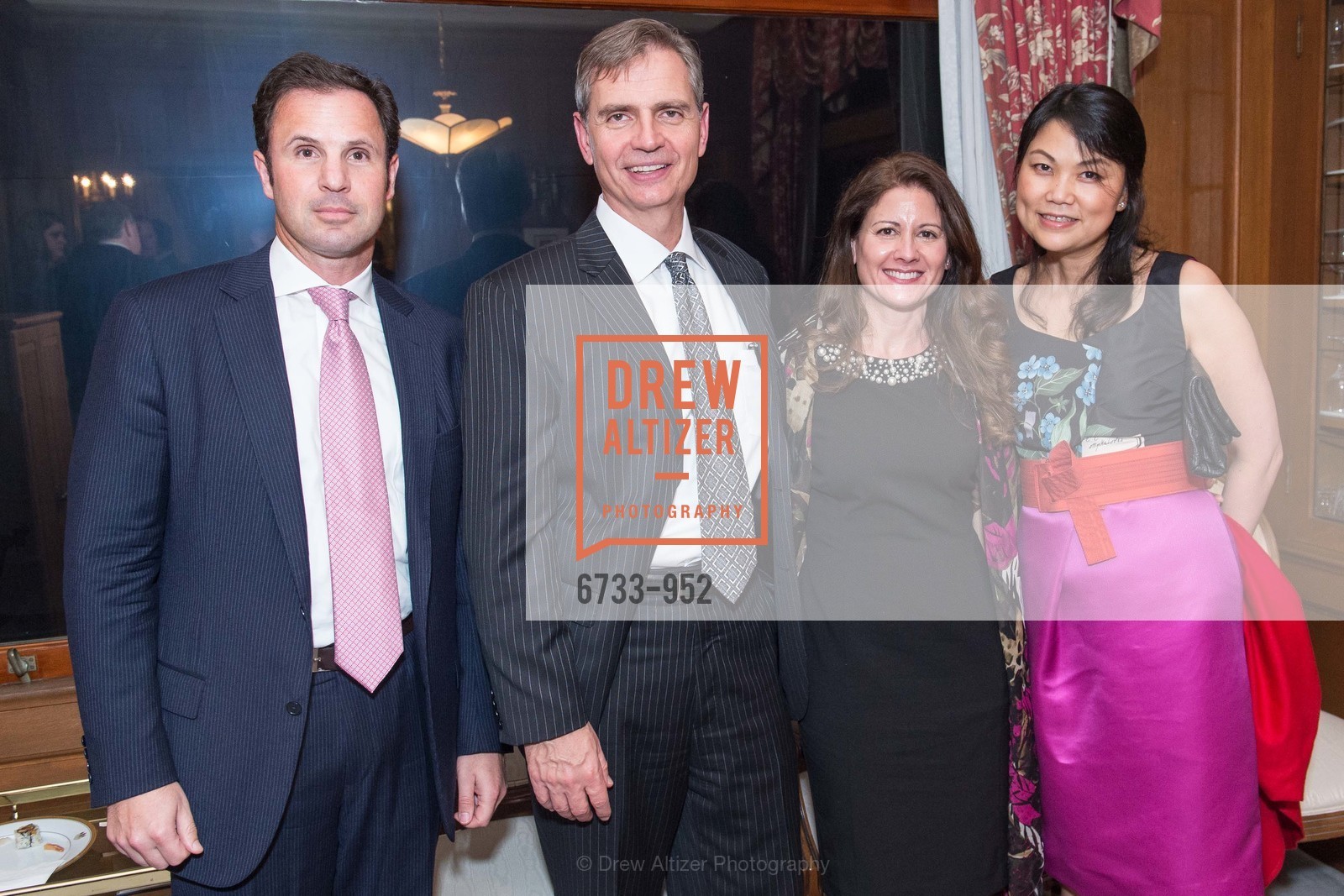 Dan Bowman, Fred Kiraly, Patricia Kiraly, Jian Wei, 2015 RED CROSS Gala Consular Reception, US, January 29th, 2015, Photo #6733-952 Dan Bowman, Fred Kiraly, Patricia Kiraly, Jian Wei, Photo #6733-952