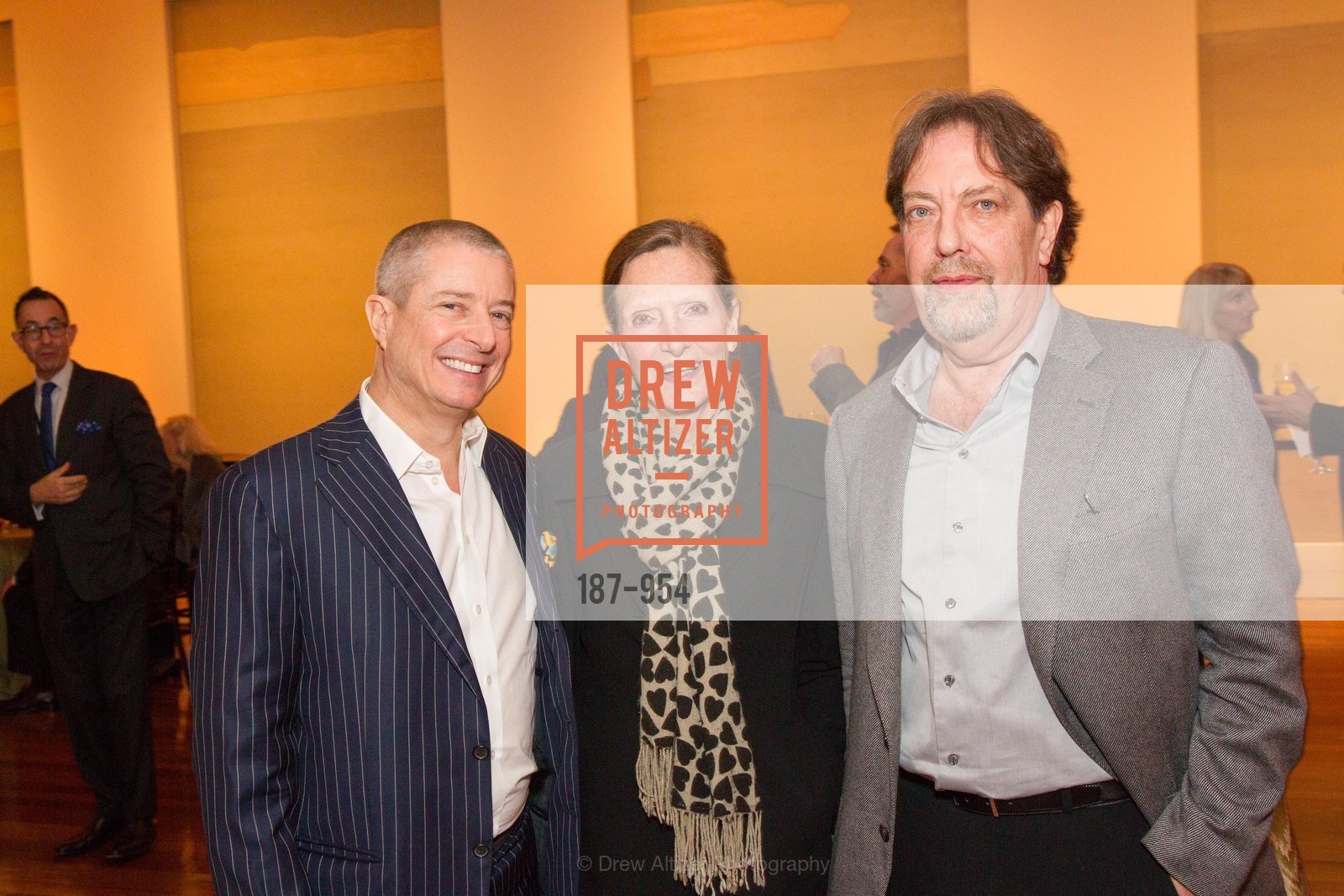 Carlo Bella, Lieve Tolleneer, Michel Grandsard, Embodiments: Masterworks of African Figurative Sculpture Exhibition Opening, US, January 30th, 2015, Photo #187-954 Carlo Bella, Lieve Tolleneer, Michel Grandsard, Photo #187-954