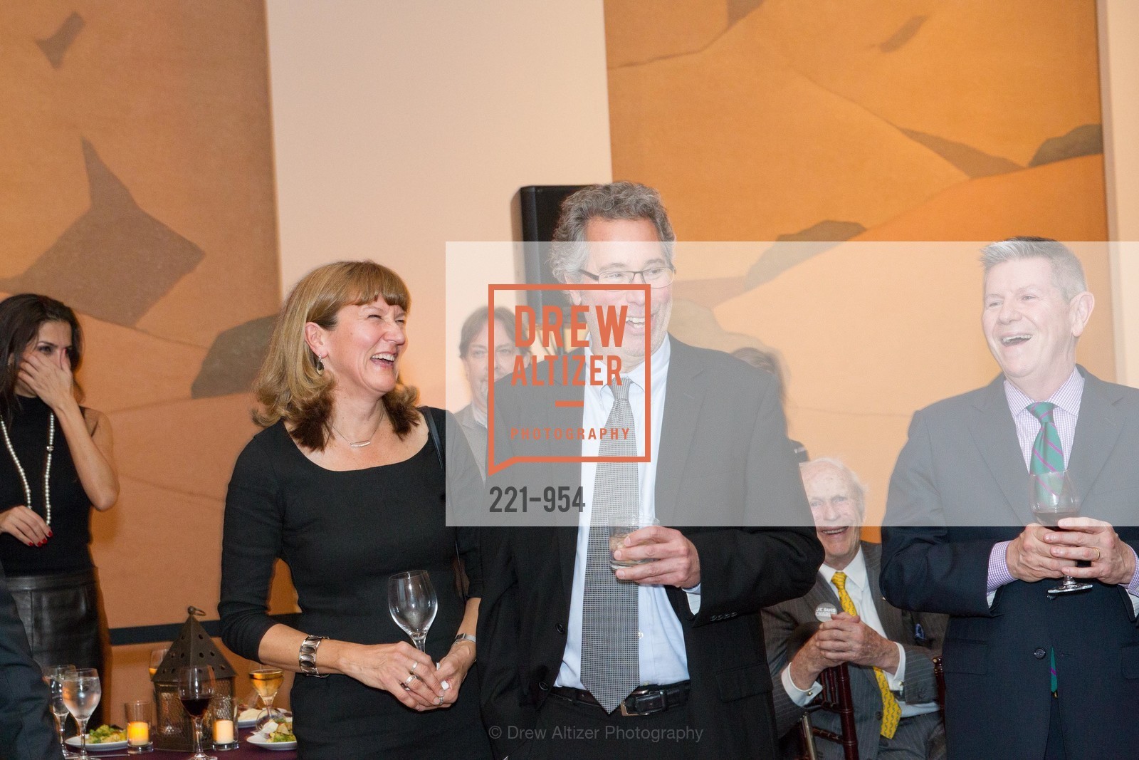 Sue McConnell, Richard Scheller, Richard Benefield, Embodiments: Masterworks of African Figurative Sculpture Exhibition Opening, US, January 30th, 2015, Photo #221-954 Sue McConnell, Richard Scheller, Richard Benefield, Photo #221-954