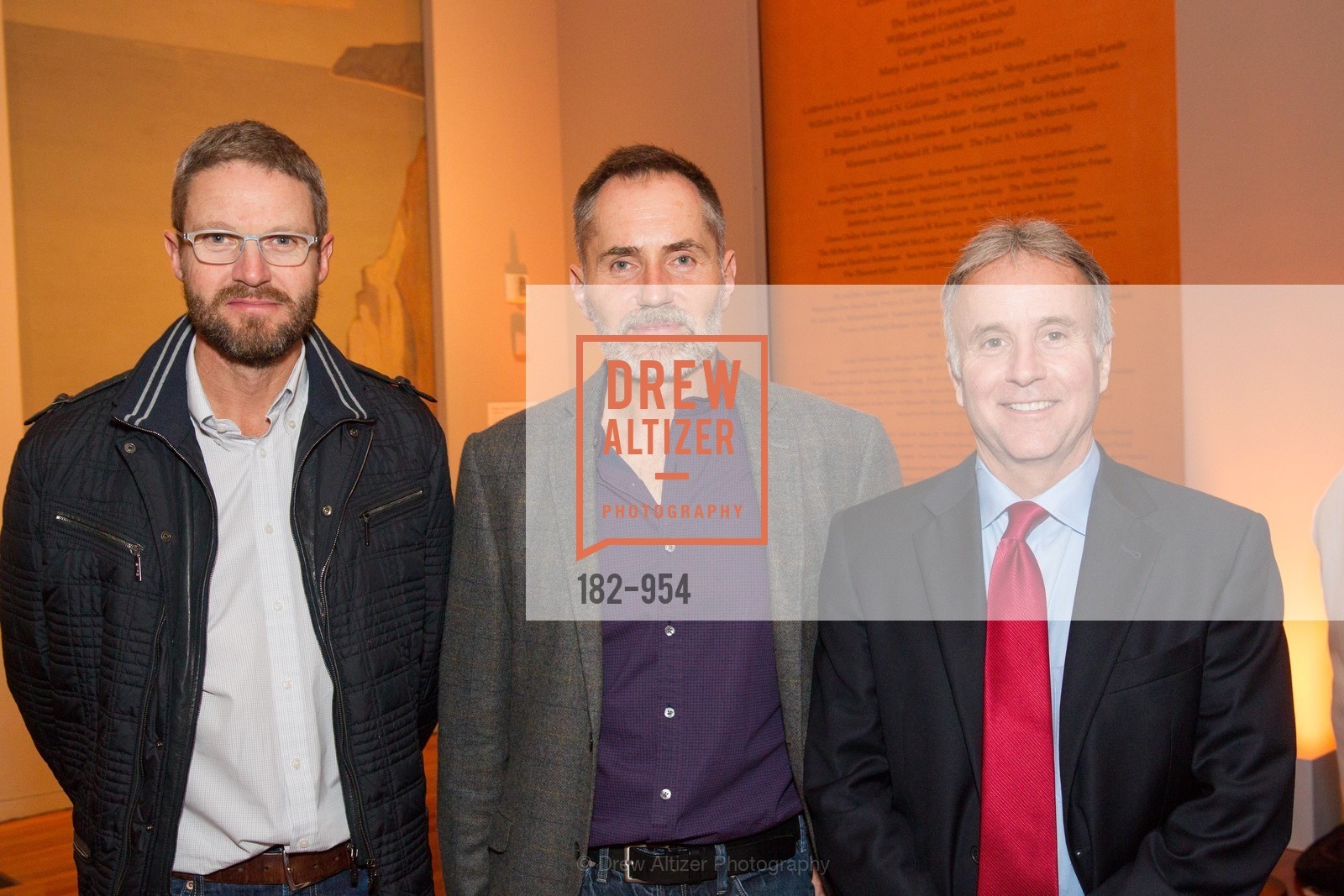 Duncan Robertson, Kenneth Hillan, Tim Moore, Embodiments: Masterworks of African Figurative Sculpture Exhibition Opening, US, January 30th, 2015, Photo #182-954 Duncan Robertson, Kenneth Hillan, Tim Moore, Photo #182-954