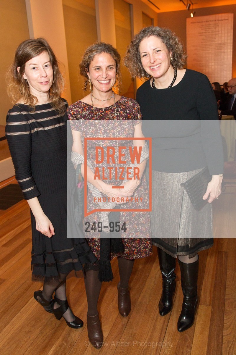 Leslie Dutcher, Jill D'Alessandro, Christina Hellmich, Embodiments: Masterworks of African Figurative Sculpture Exhibition Opening, US, January 30th, 2015, Photo #249-954 Leslie Dutcher, Jill D'Alessandro, Christina Hellmich, Photo #249-954