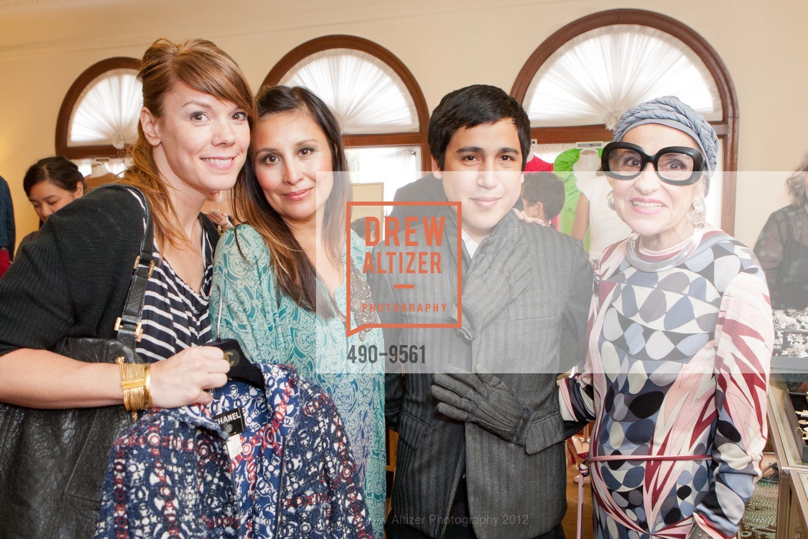Tiffany Emerson, Annabell Ross, Felix Gaona, Joy Venturini Bianchi, HELPERS HOUSE of Couture Fashions and Faux Jewelry Collection of Grande Dame and Her Daughter, US, July 1st, 2012, Photo #490-9561 Tiffany Emerson, Annabell Ross, Felix Gaona, Joy Venturini Bianchi, Photo #490-9561