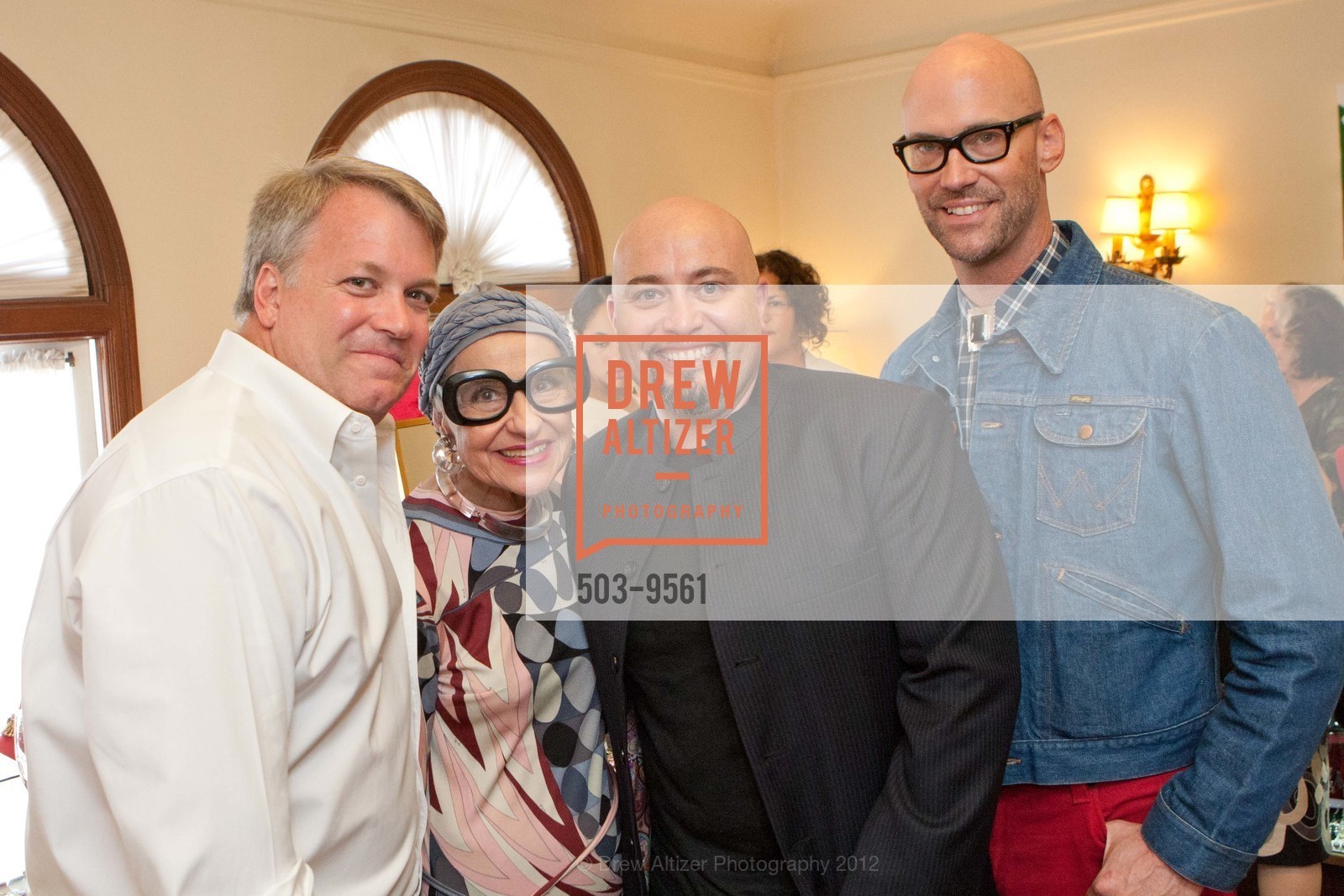 Wes Carroll, Joy Venturini Bianchi, Alfredo Pedroza, Tim Whalen, HELPERS HOUSE of Couture Fashions and Faux Jewelry Collection of Grande Dame and Her Daughter, US, July 1st, 2012, Photo #503-9561 Wes Carroll, Joy Venturini Bianchi, Alfredo Pedroza, Tim Whalen, Photo #503-9561