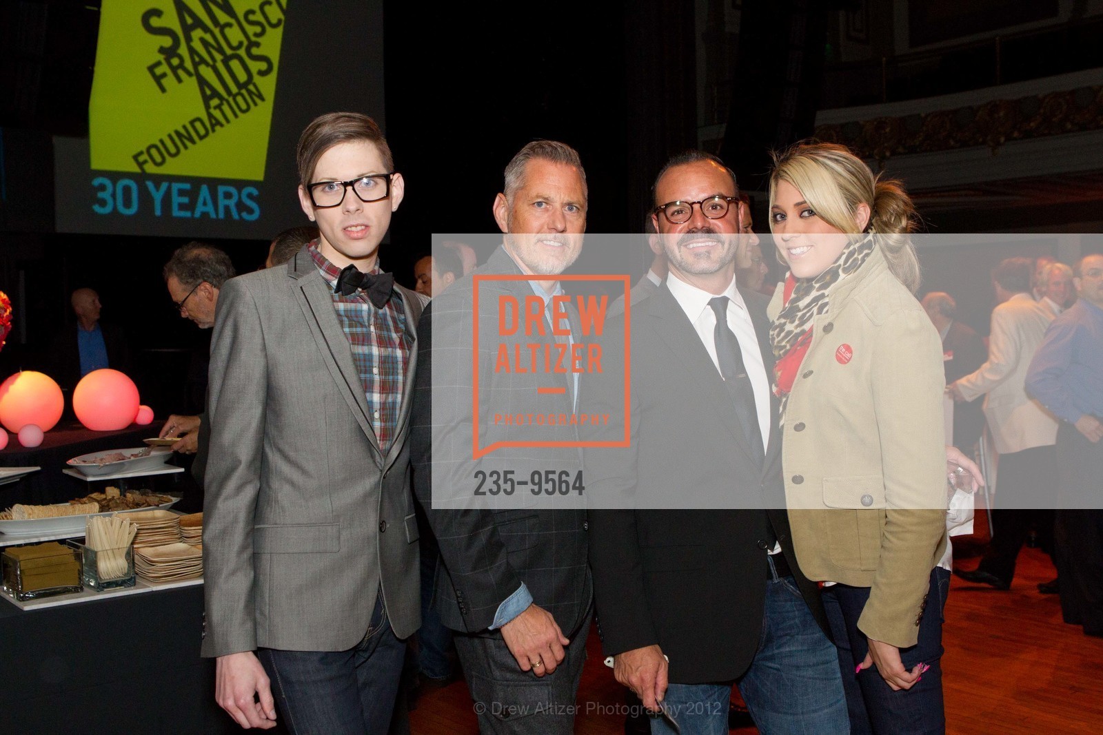 Christopher Hunt, Roy Hunt, Enrique Atienza, Katie Hunt, SF AIDS FOUNDATION Presents The Call 2012, The Regency Center. 1300 Van Ness Avenue, September 29th, 2012, Photo #235-9564 Christopher Hunt, Roy Hunt, Enrique Atienza, Katie Hunt, Photo #235-9564